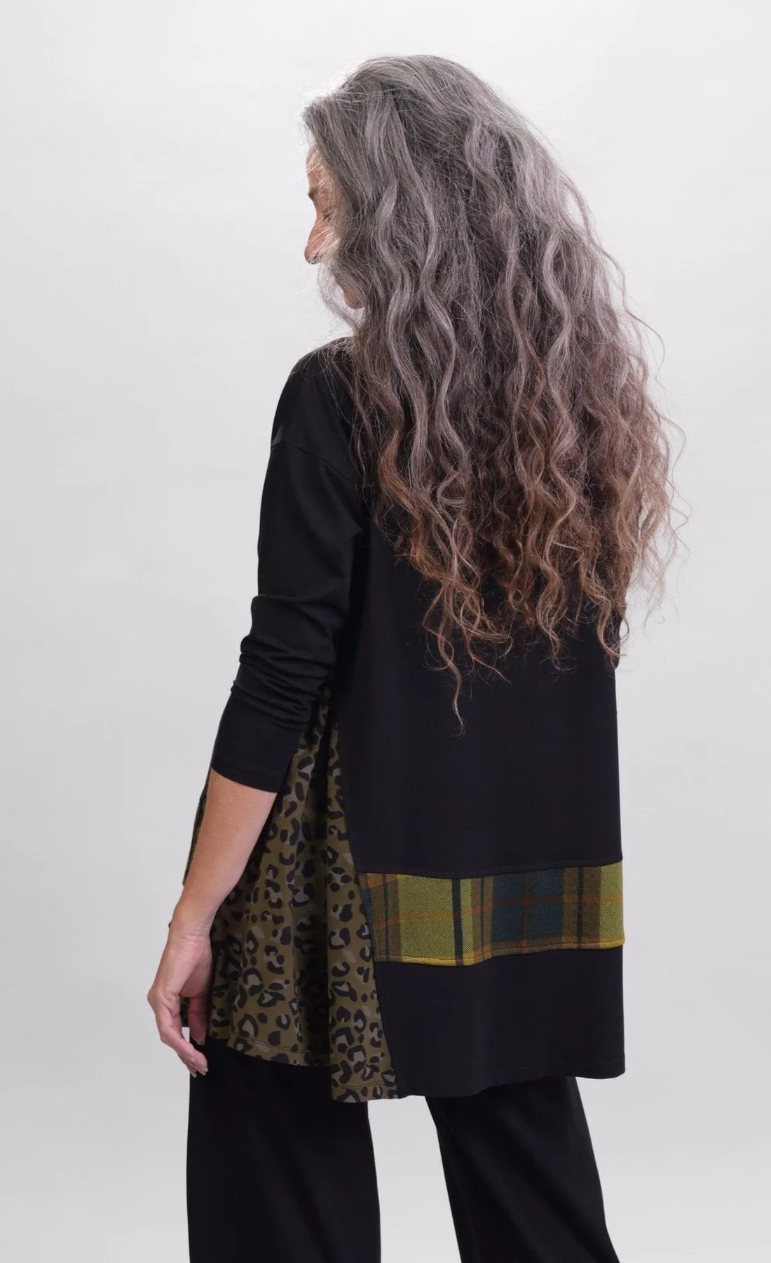 Alembika Plaid Asymmetric Top