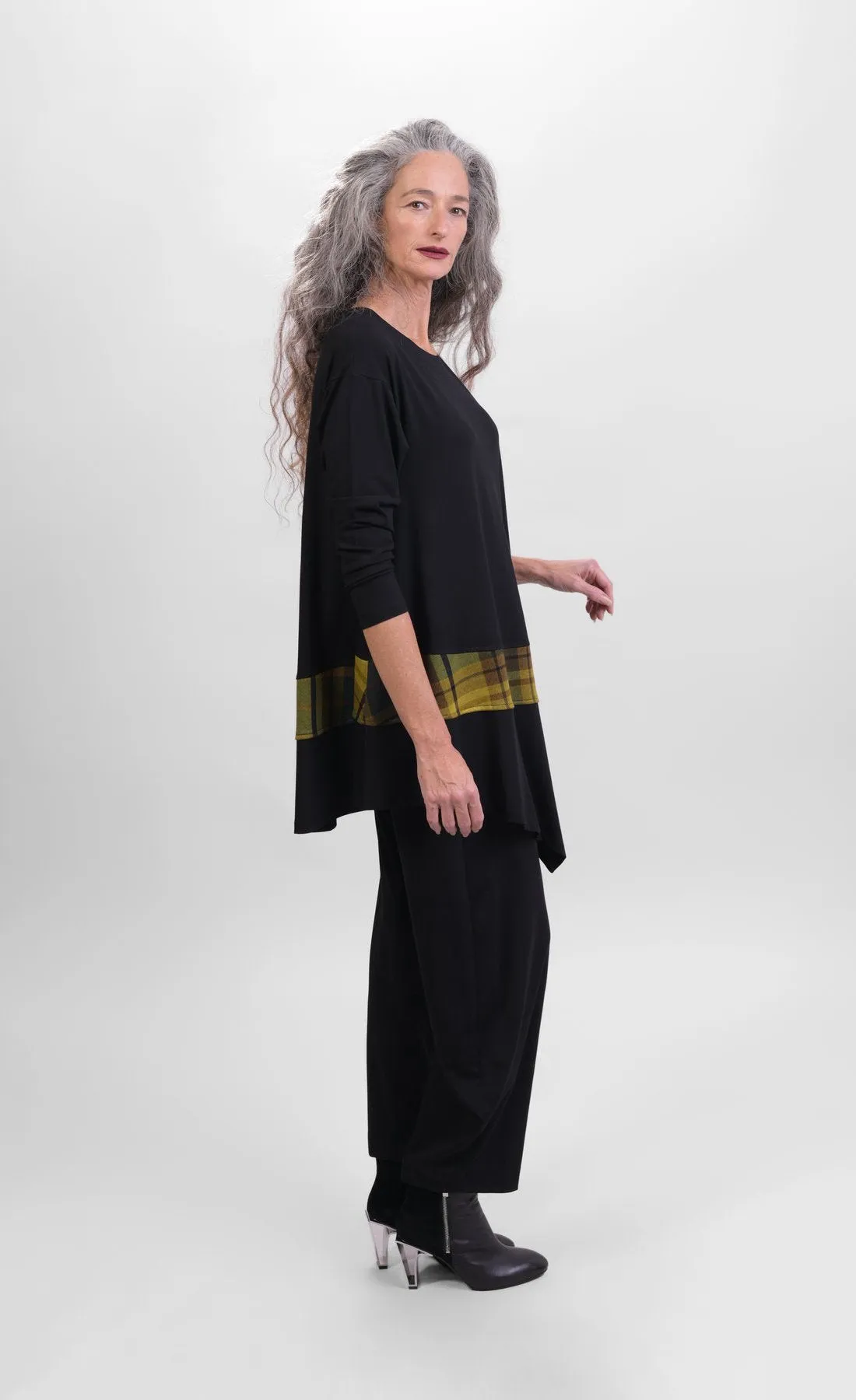 Alembika Plaid Asymmetric Top