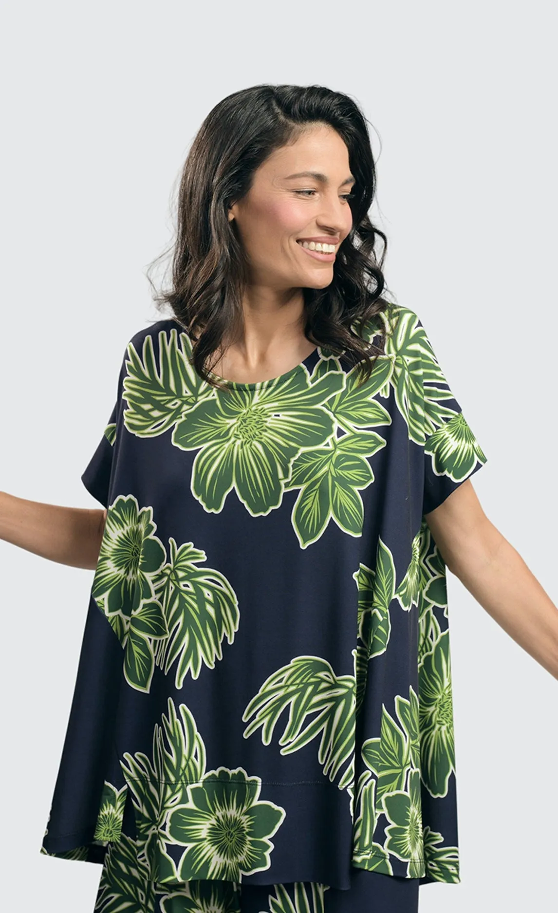 Alembika Royal/Green Hula Hi-Lo Swing Top