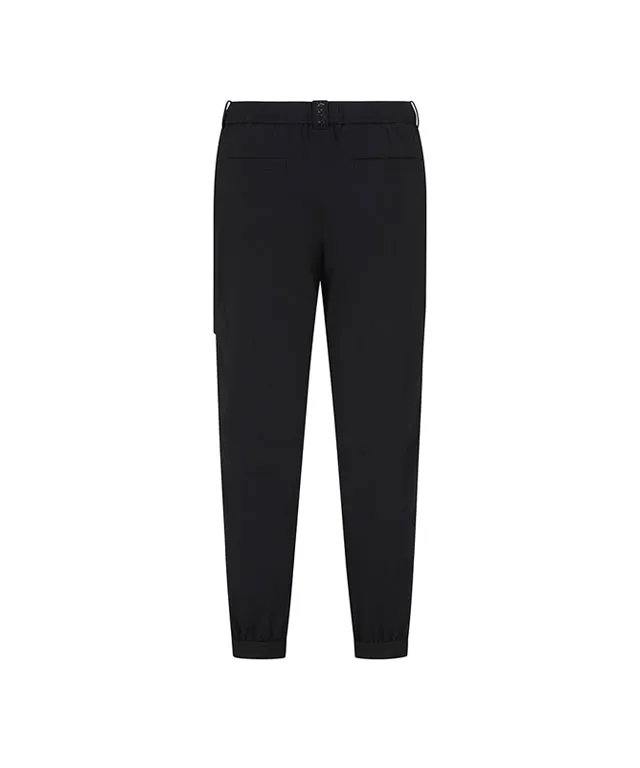 ANEW Golf: Men Tricot  Ventilation Long Pants - Black