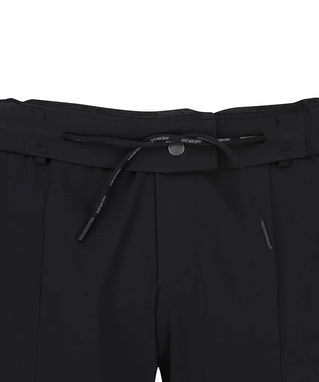 ANEW Golf: Men Tricot  Ventilation Long Pants - Black