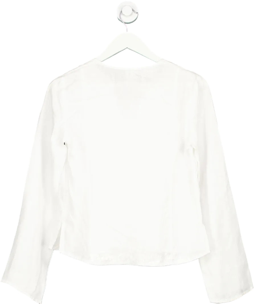 Arket White 100% Linen Blouse UK 8