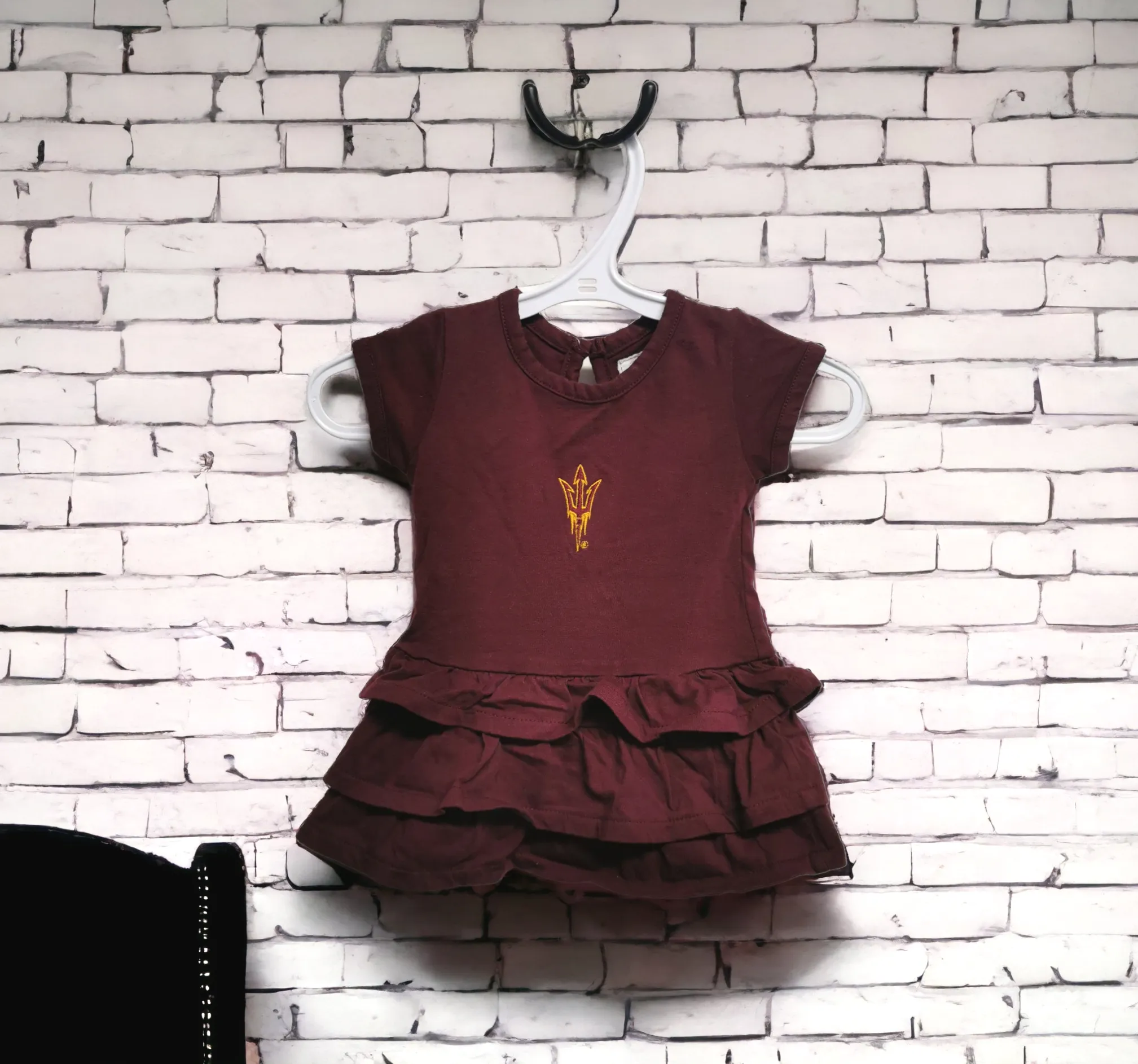 BABY GIRL SIZE 0/3 MONTHS - GARB, Cotton Ruffled Summer Dress EUC B47