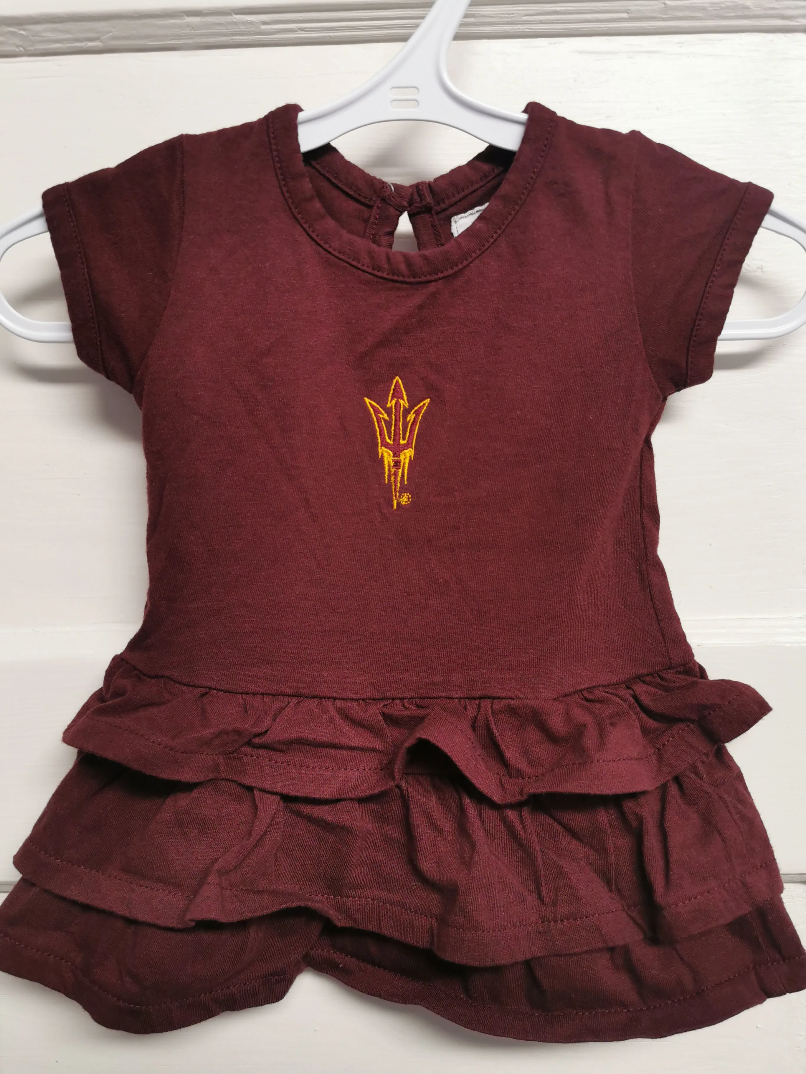 BABY GIRL SIZE 0/3 MONTHS - GARB, Cotton Ruffled Summer Dress EUC B47