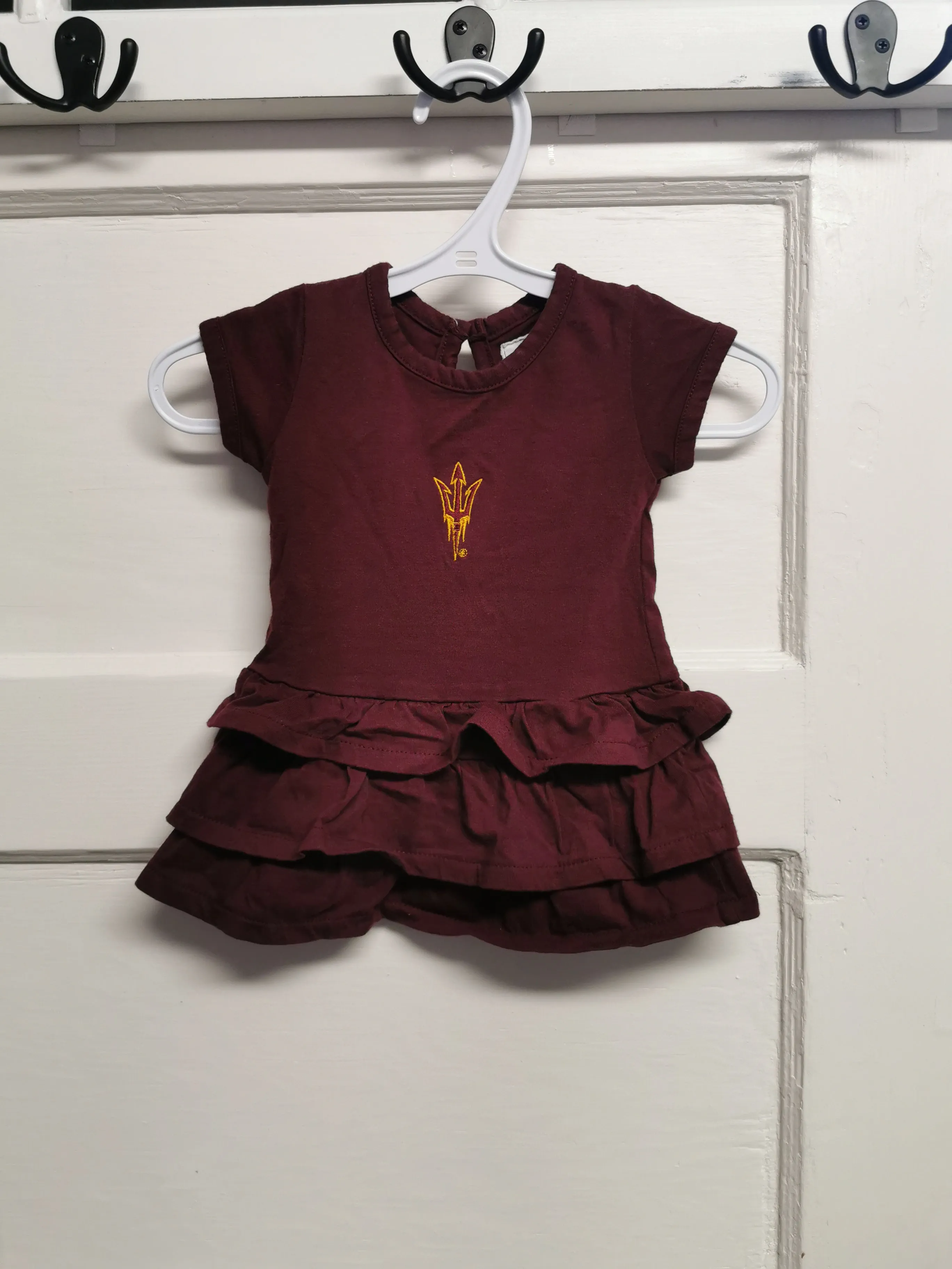 BABY GIRL SIZE 0/3 MONTHS - GARB, Cotton Ruffled Summer Dress EUC B47
