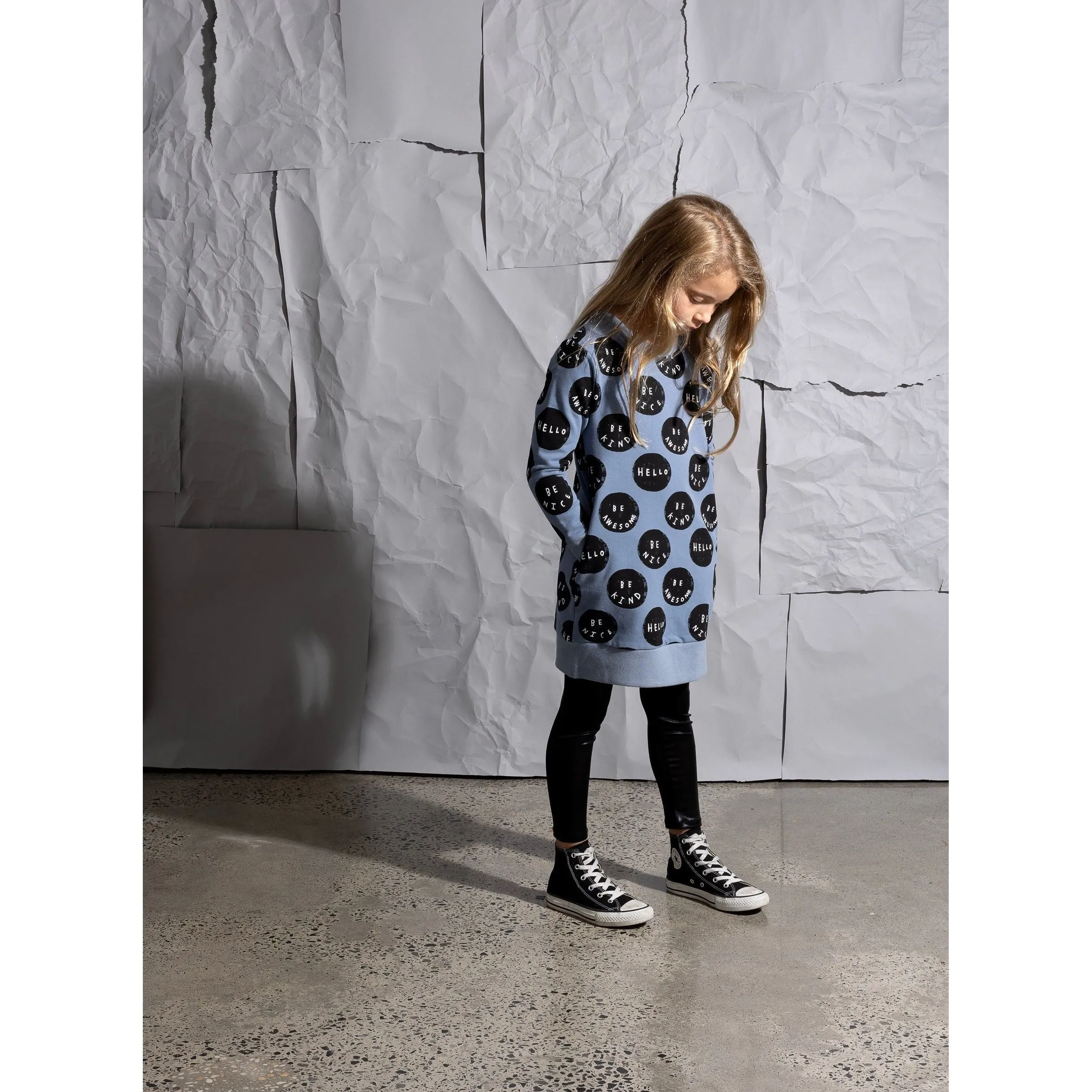 Be Things Furry Dress - Cornflower