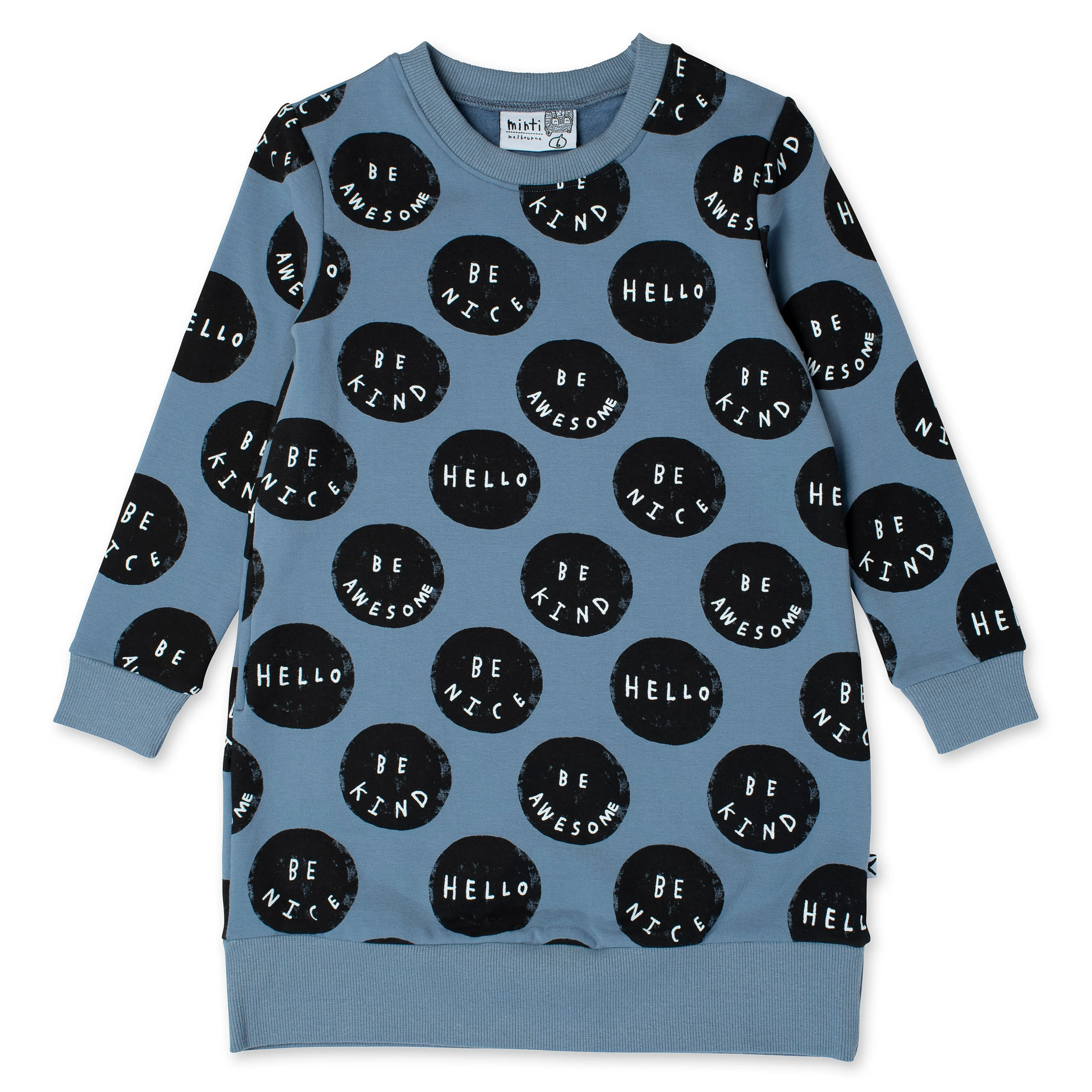 Be Things Furry Dress - Cornflower