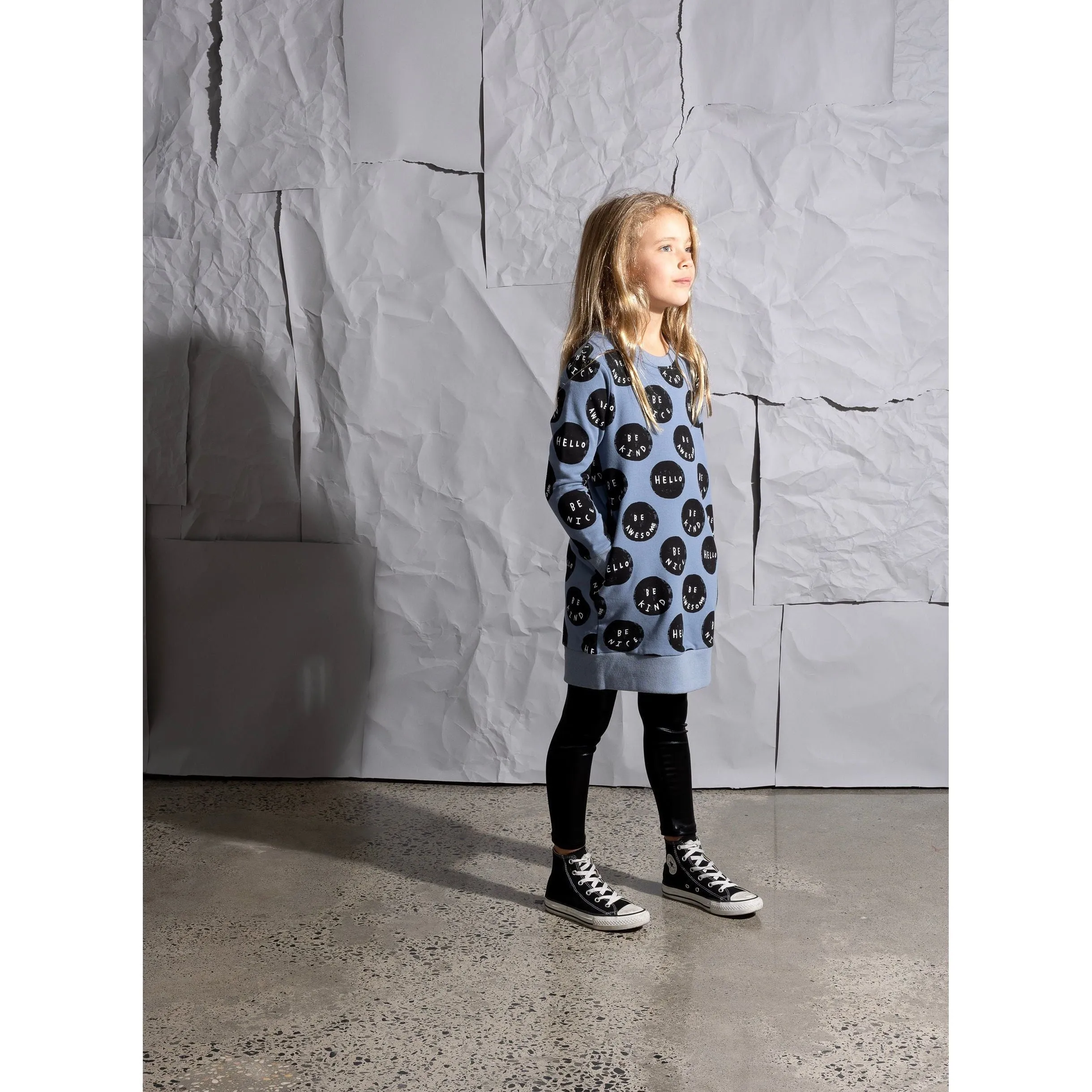 Be Things Furry Dress - Cornflower