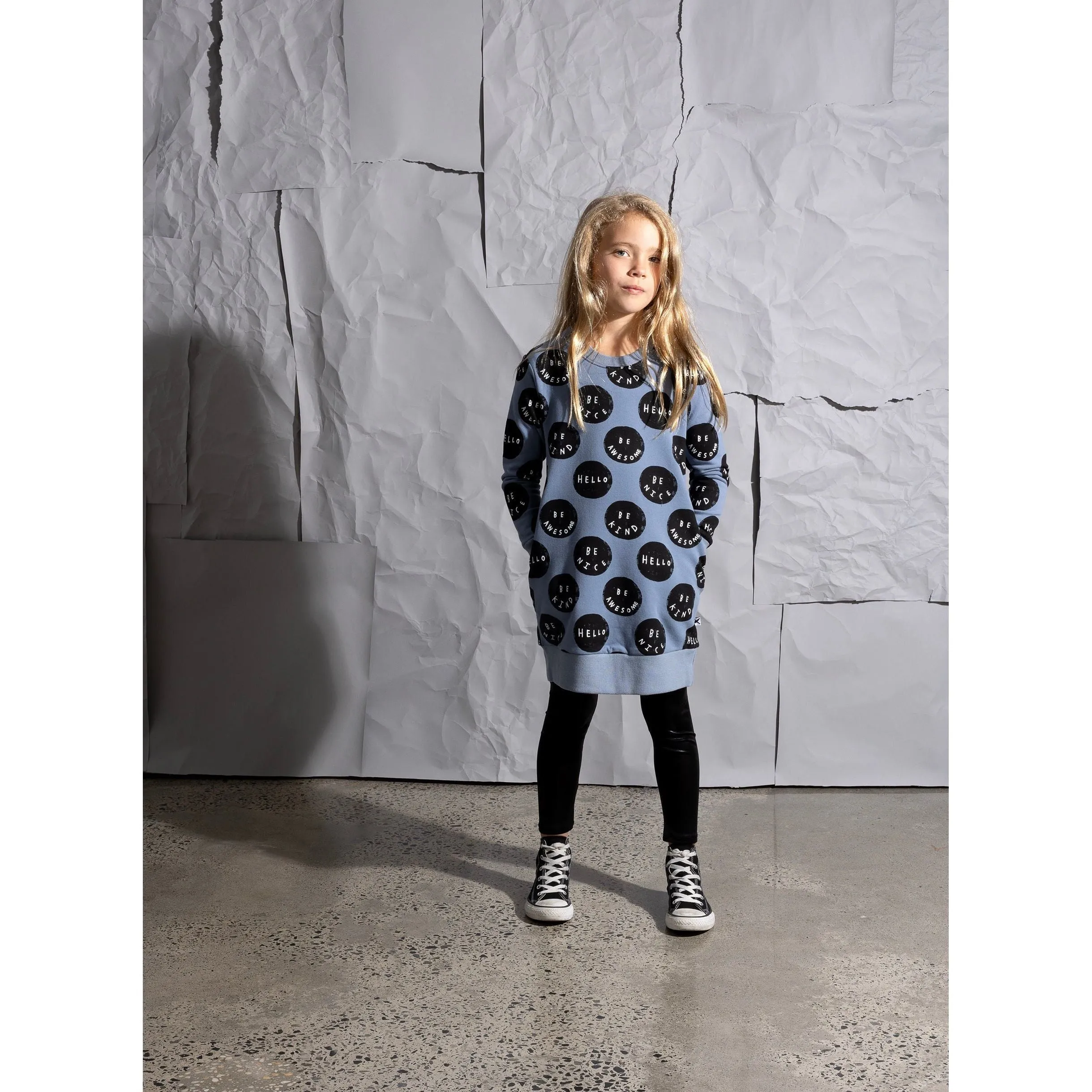 Be Things Furry Dress - Cornflower