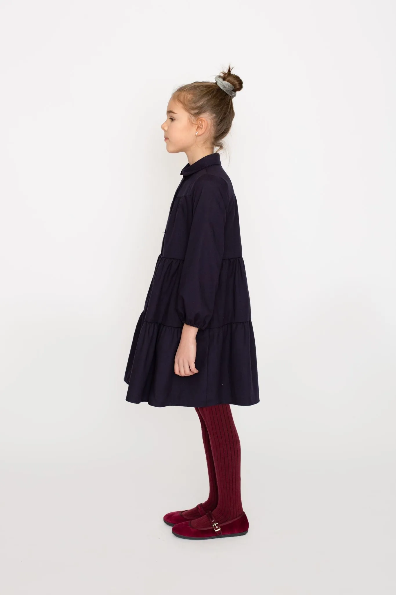 Blue Tier Dress by Piccola Ludo