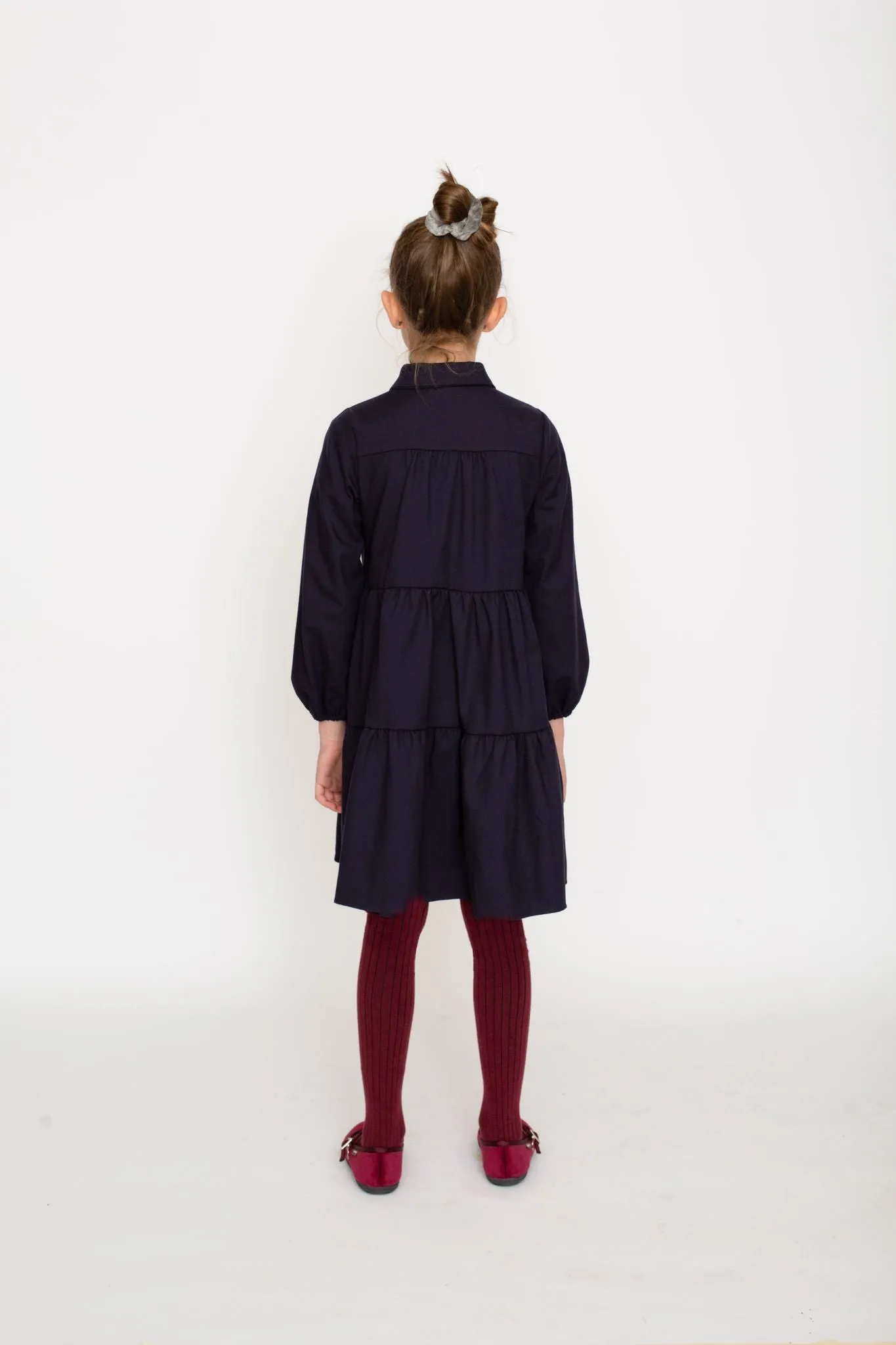 Blue Tier Dress by Piccola Ludo
