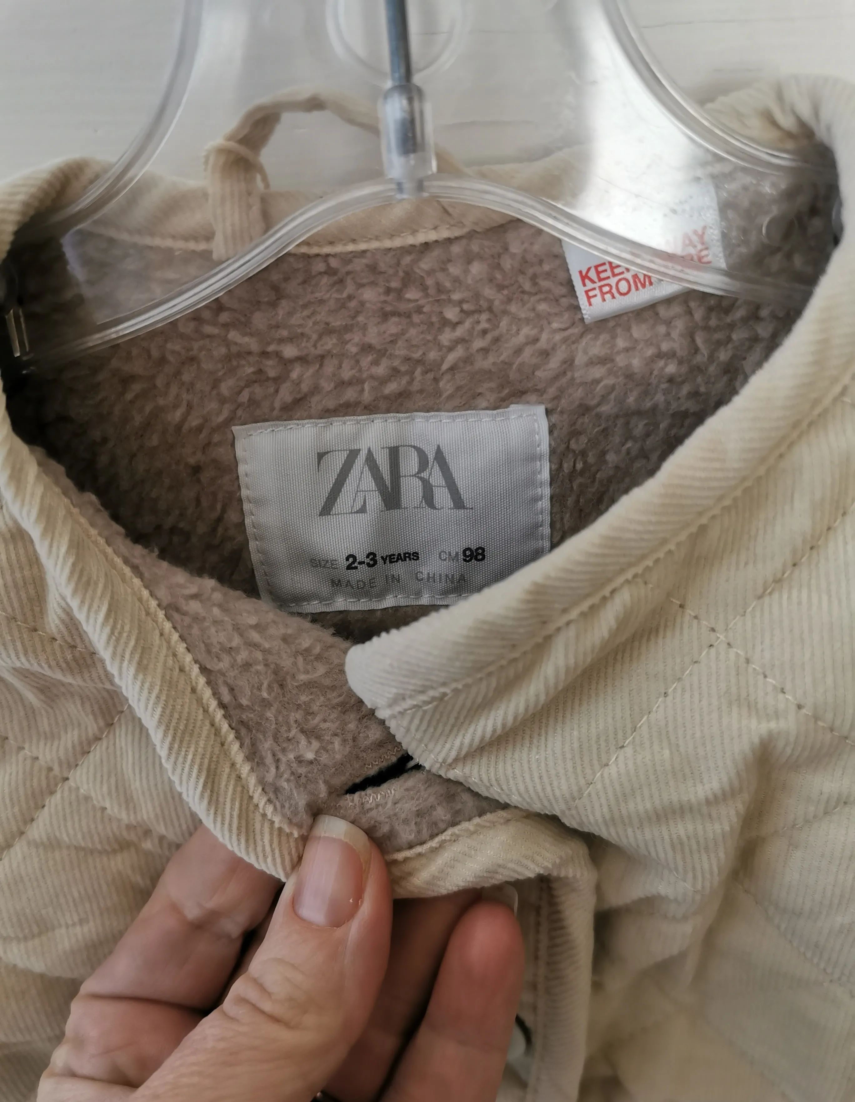 BOY SIZE 2/3 YEARS - ZARA, Lined Corduroy, Bomber Jacket NWT B58