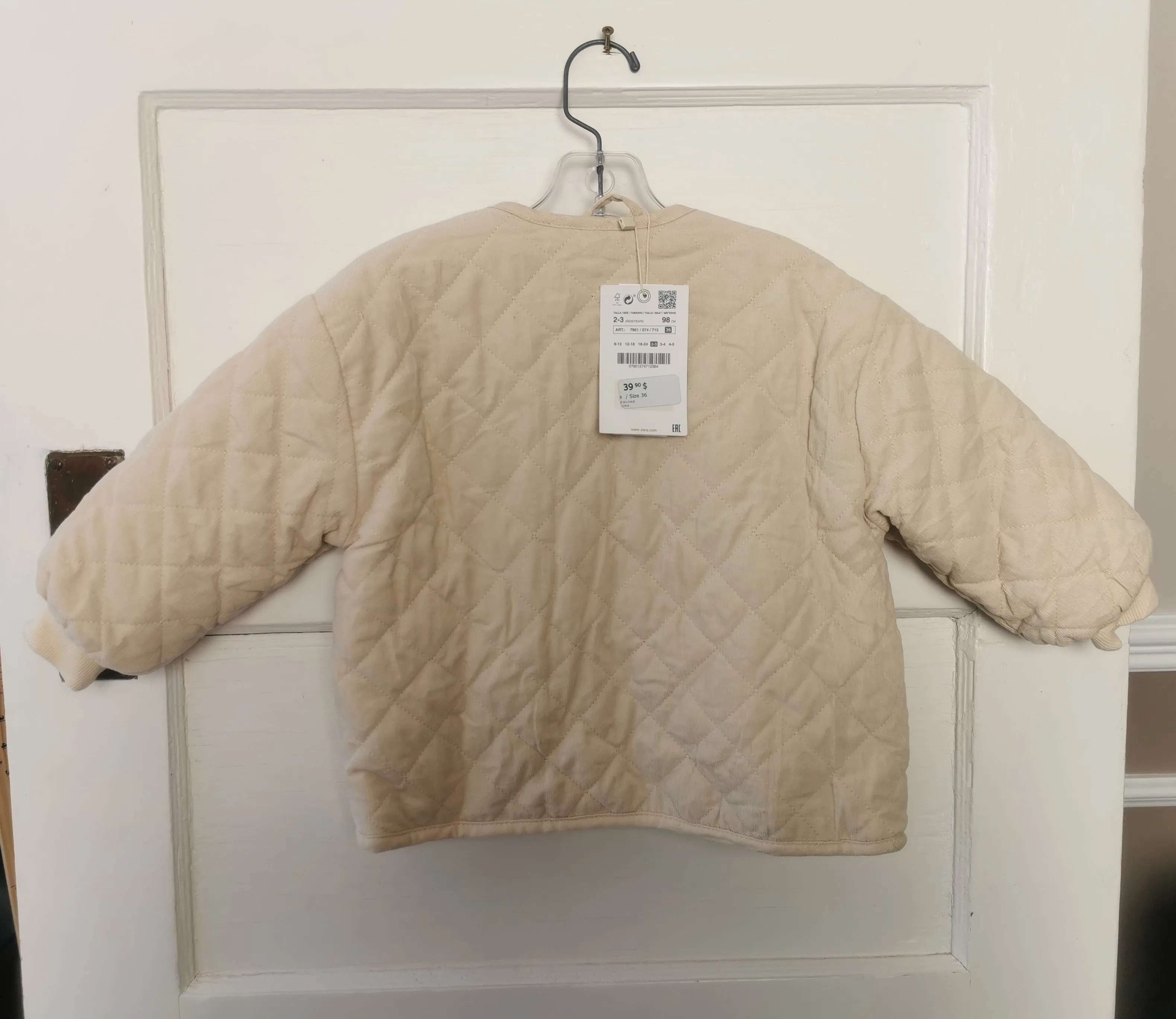 BOY SIZE 2/3 YEARS - ZARA, Lined Corduroy, Bomber Jacket NWT B58