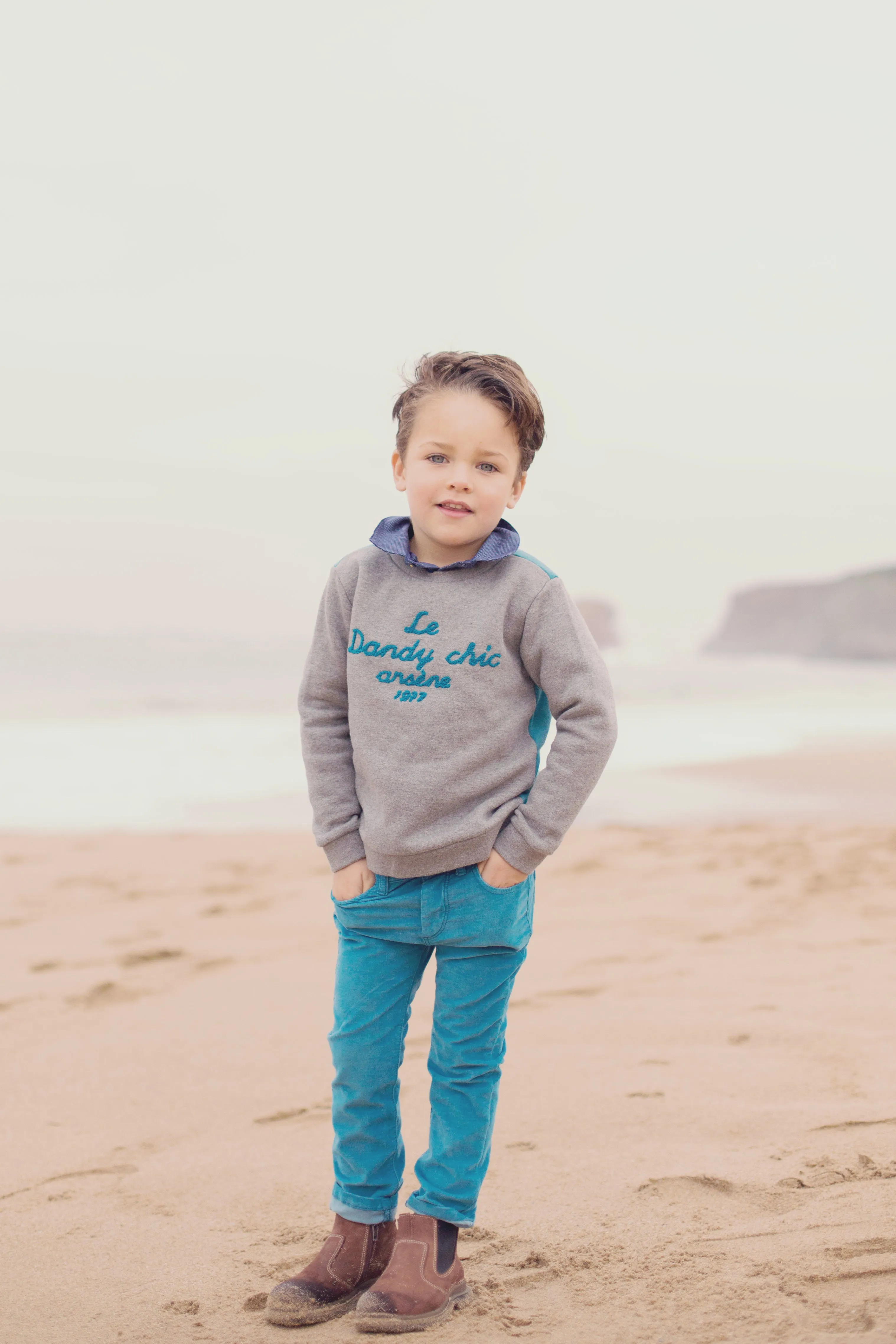 Boys & Girls Marc Blue Corduroy Trousers