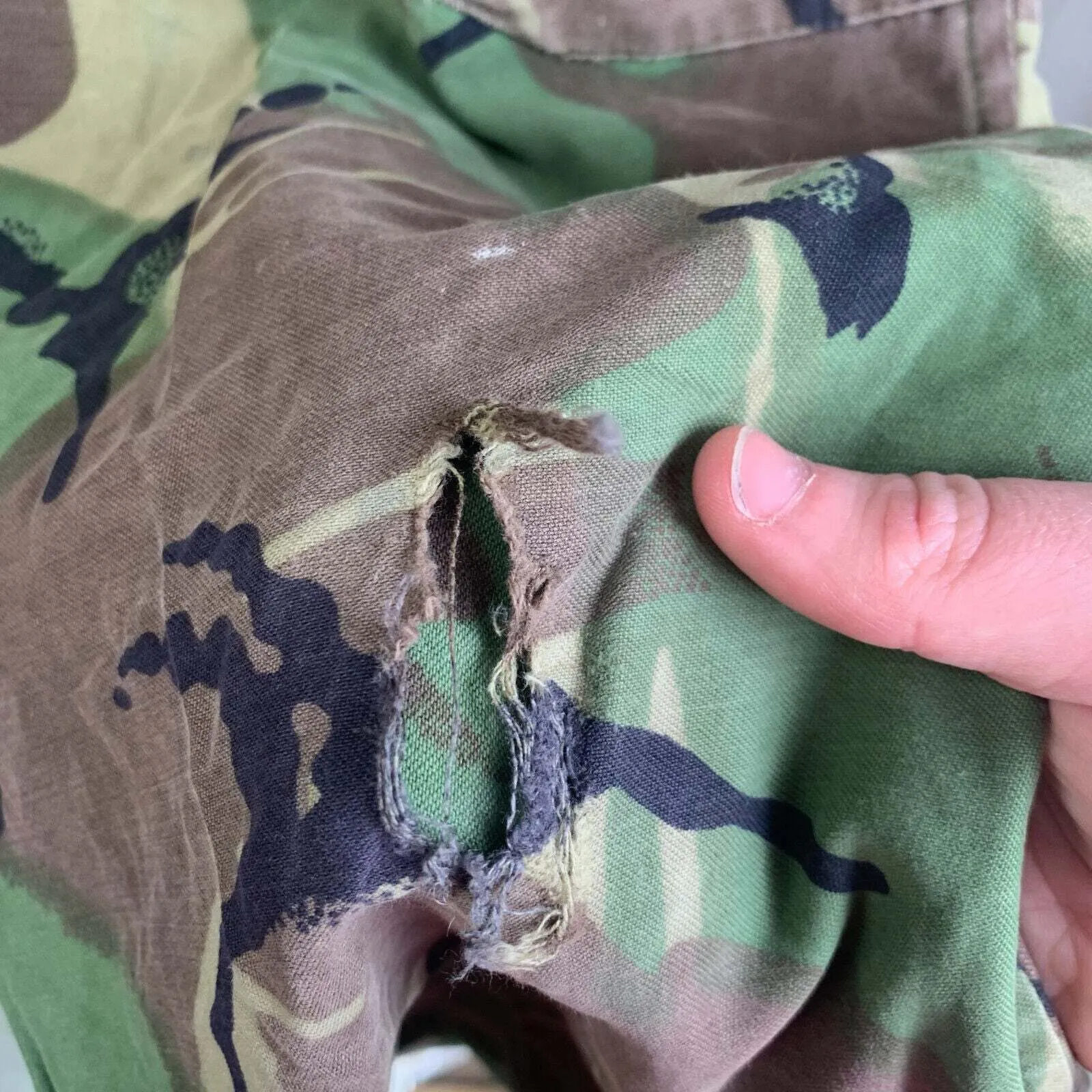British Army DPM 1968 Pattern Camouflaged Combat Trousers - Size 30" Waist