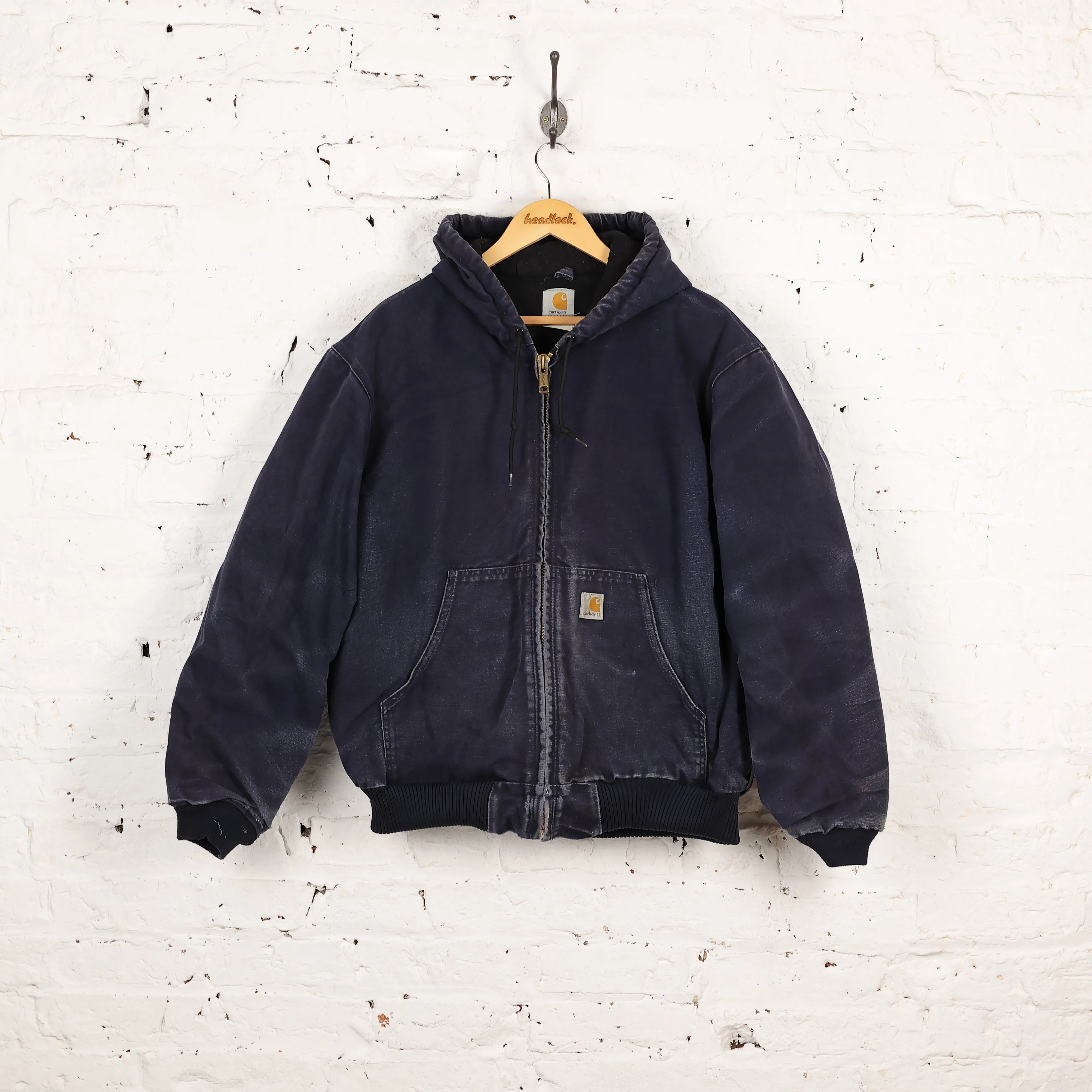 Carhartt Hooded Work Jacket - Blue - L