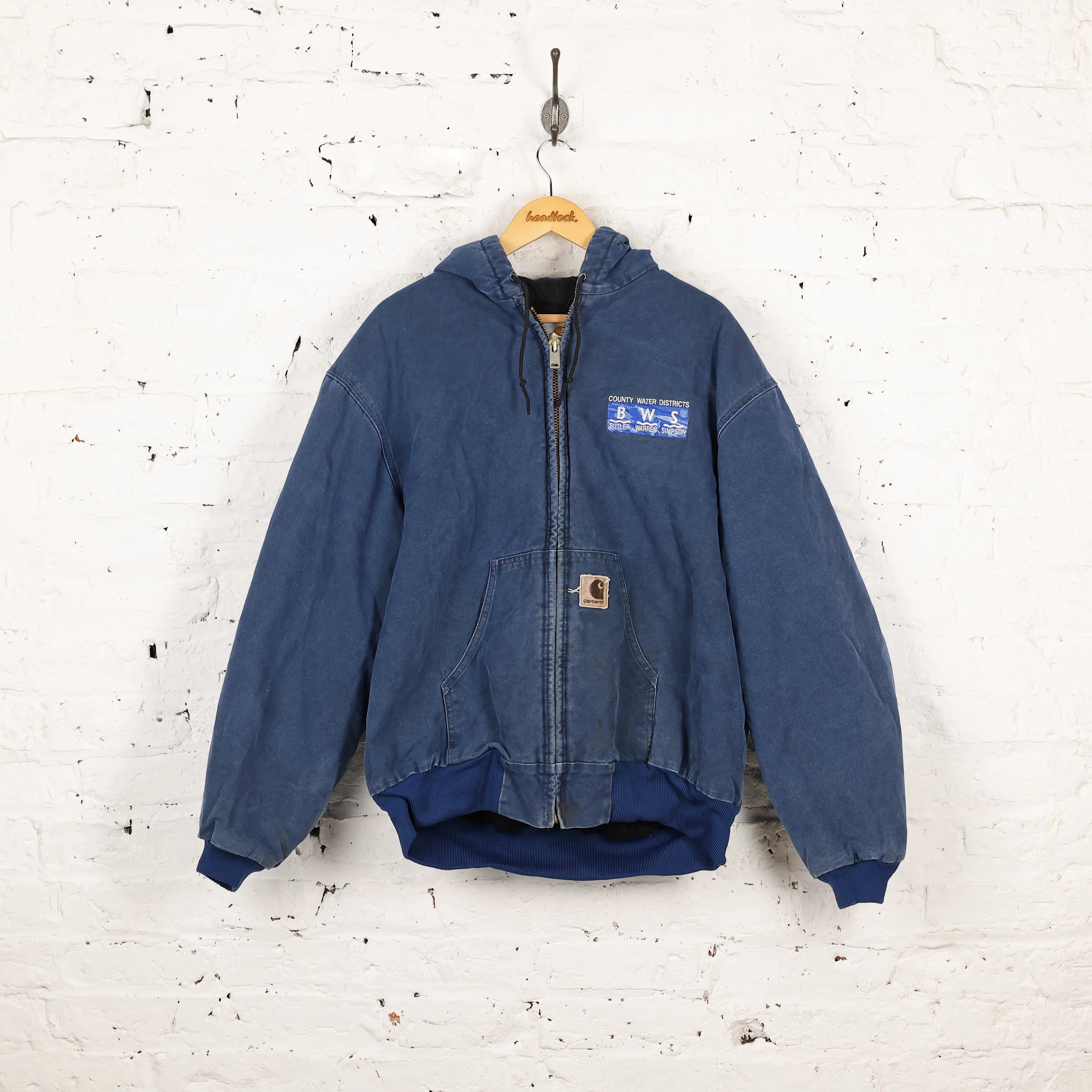 Carhartt Hooded Work Jacket - Blue - XXL
