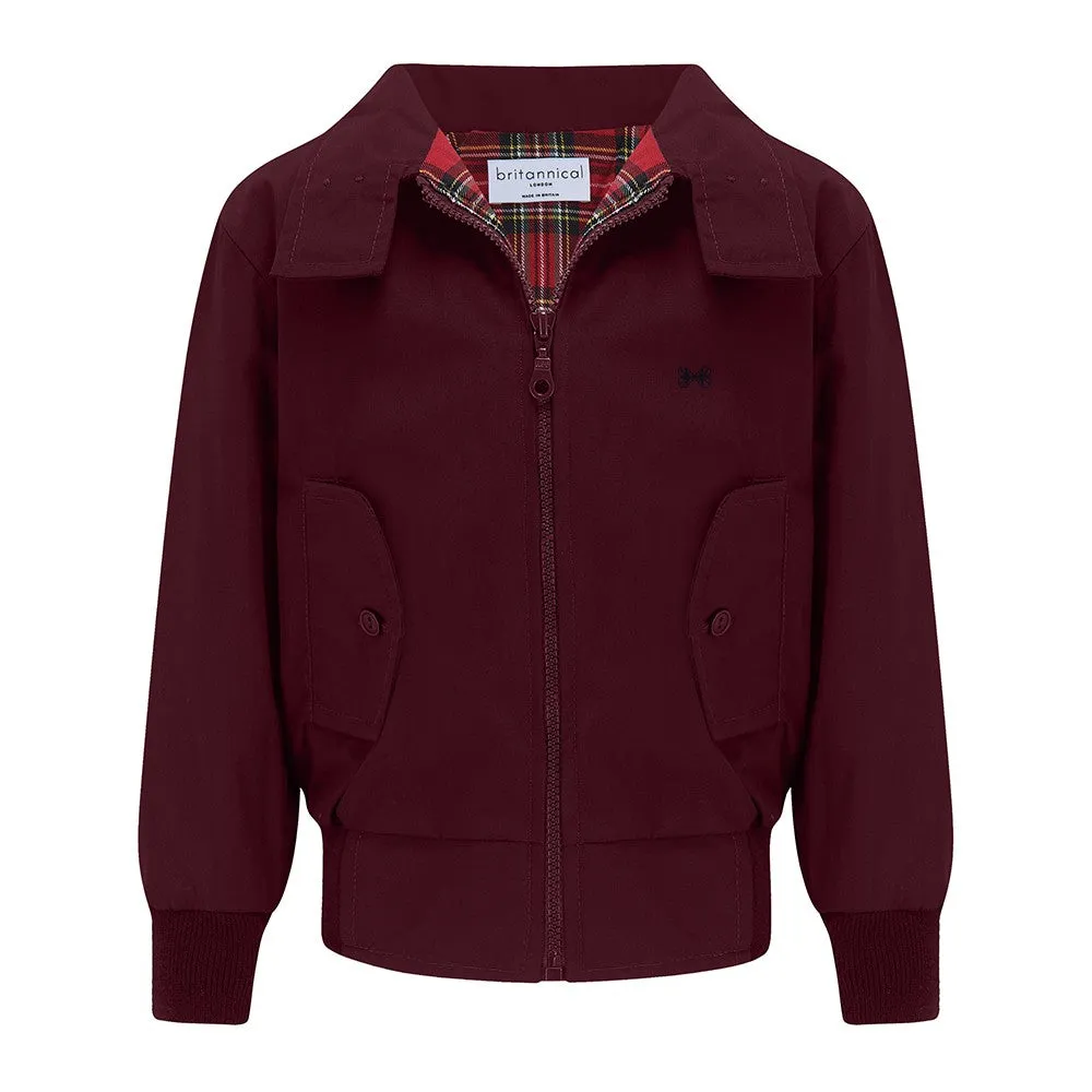 Carnaby Boys Bomber Jacket - Burgundy