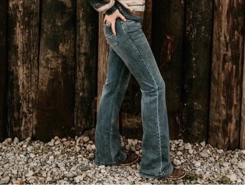 CC Western Trousers Womens Mid Rise