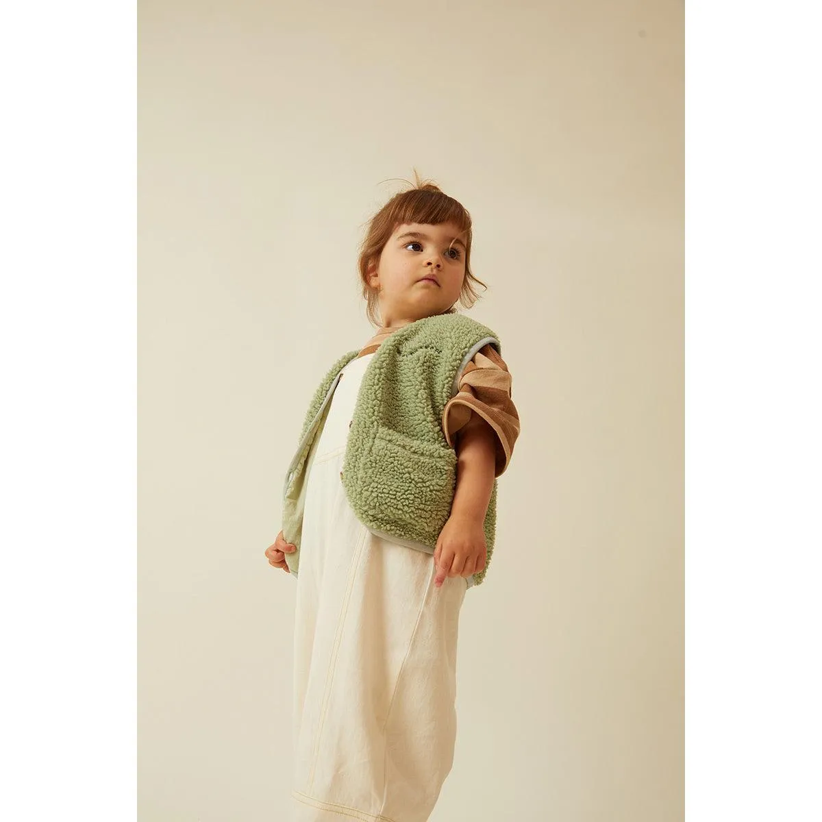 Claude & Co - Alma borg gilet - Sage green