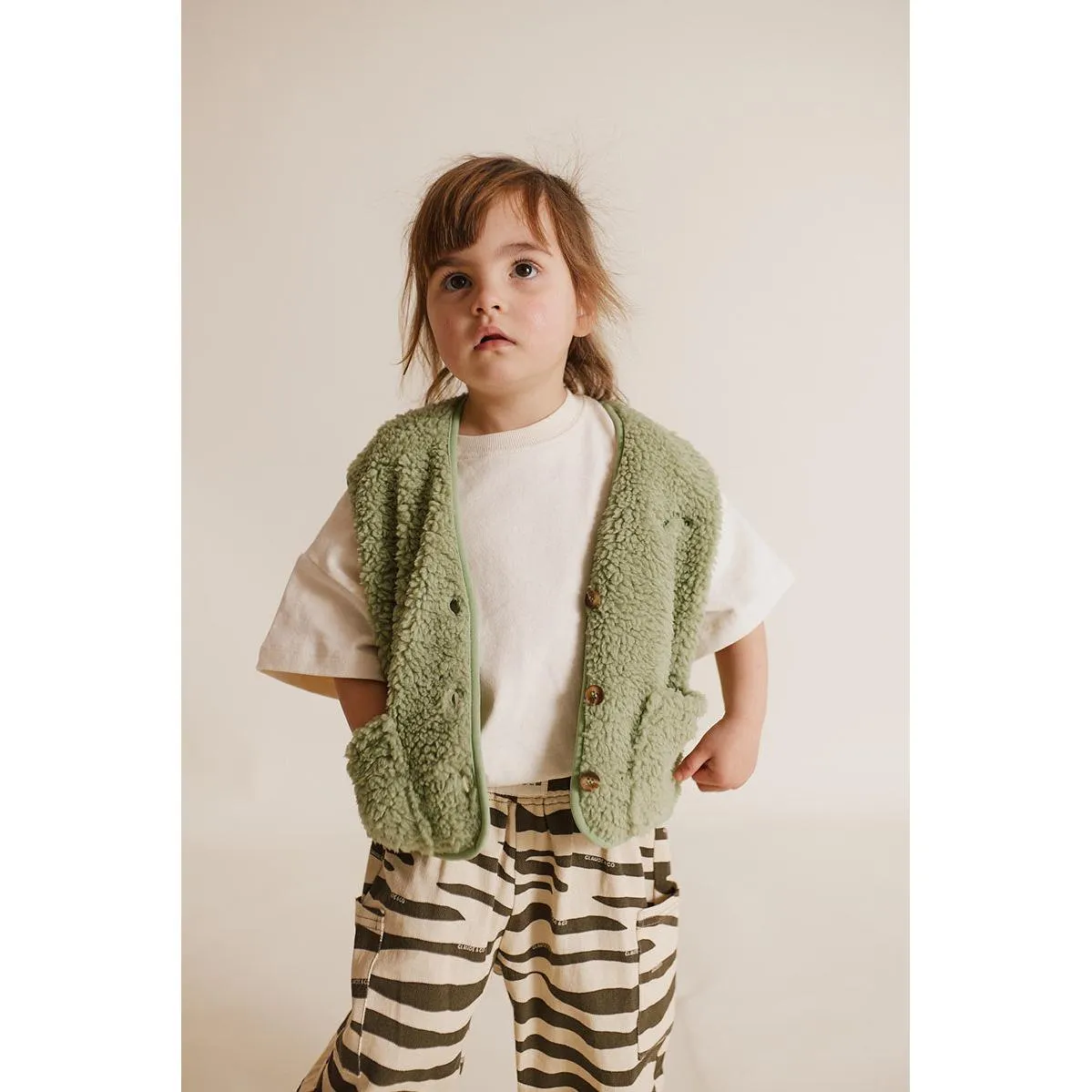 Claude & Co - Alma borg gilet - Sage green