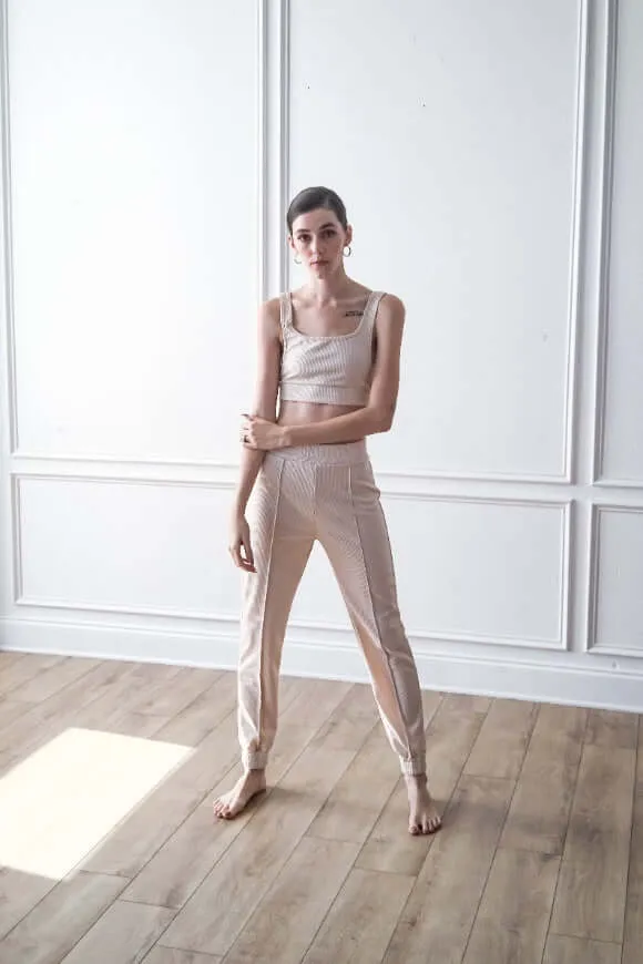 Crop Top and Sweatpants Set