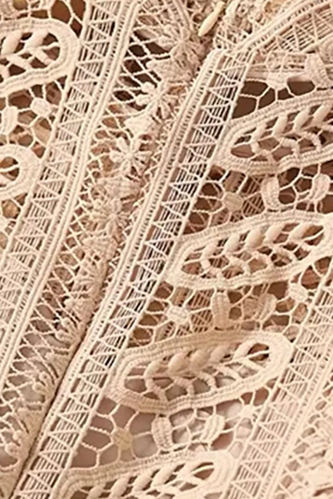 Destiny Pink Salmon Lace Dress