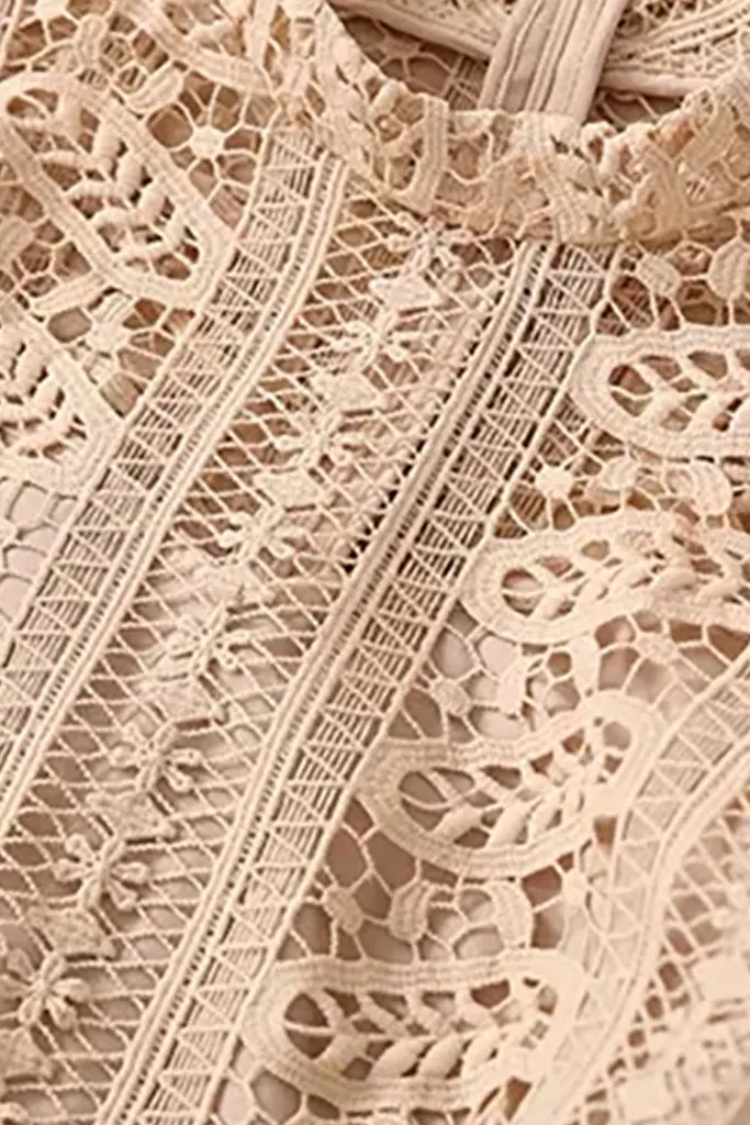 Destiny Pink Salmon Lace Dress
