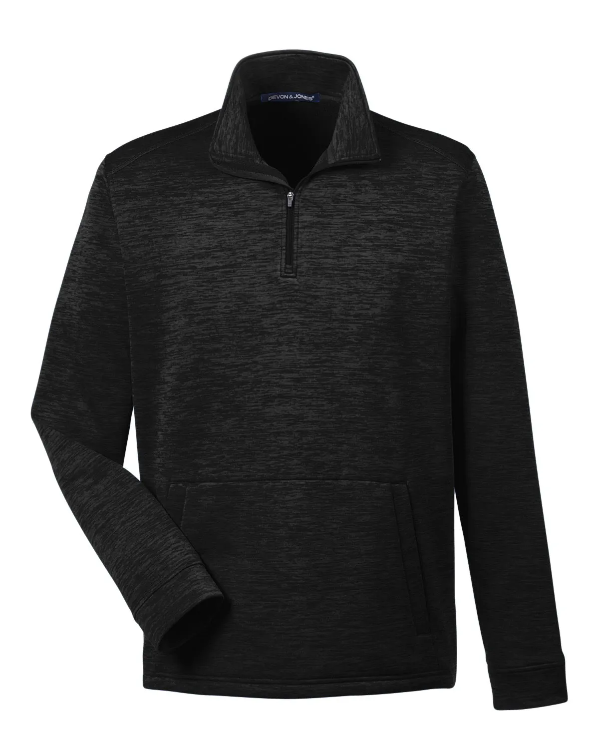 DG798 Devon & Jones Men's Newbury Mélange Fleece Quarter-Zip