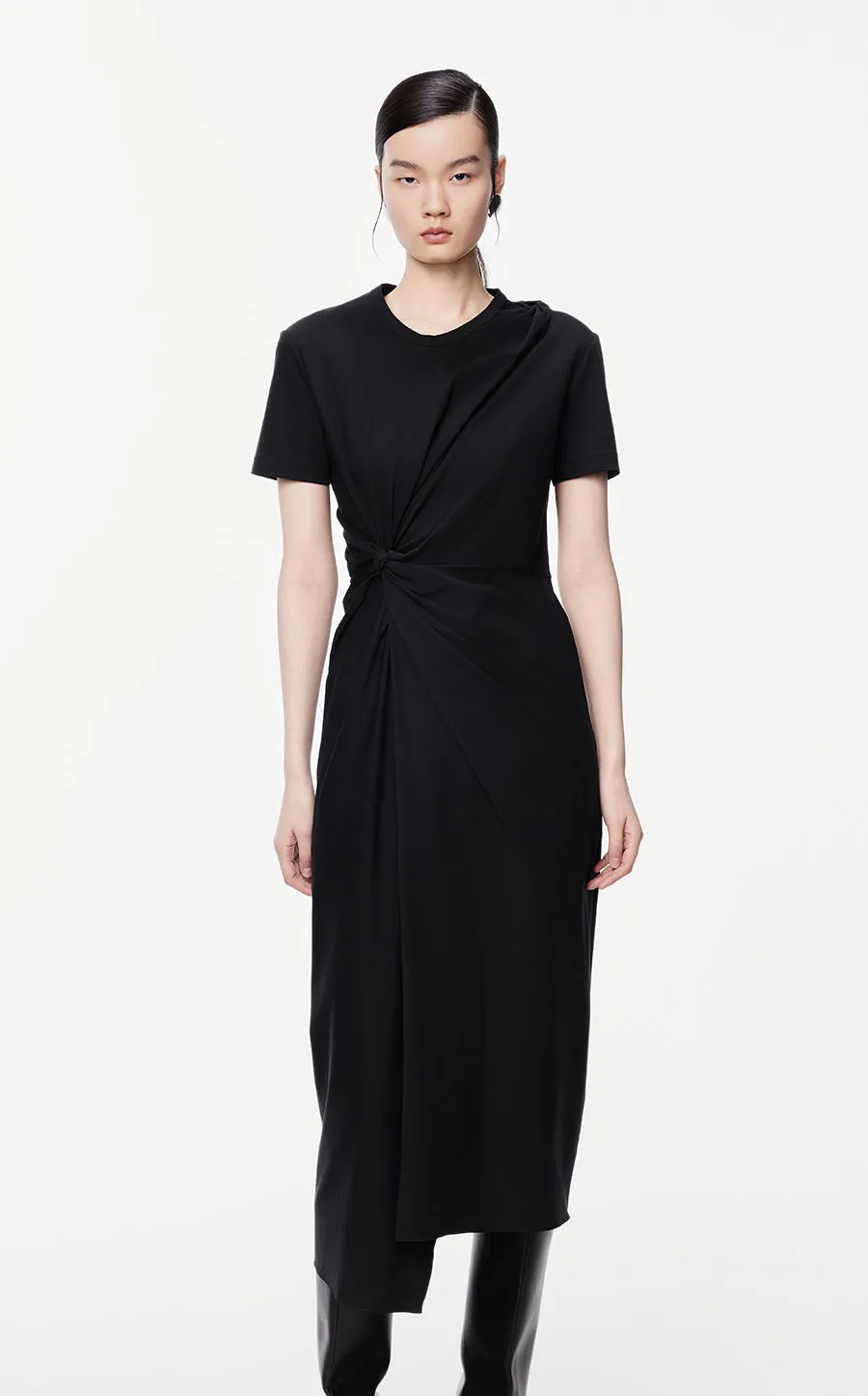 Dresses/JNBY Wrap Short-sleeved Above-the-knee Dresses