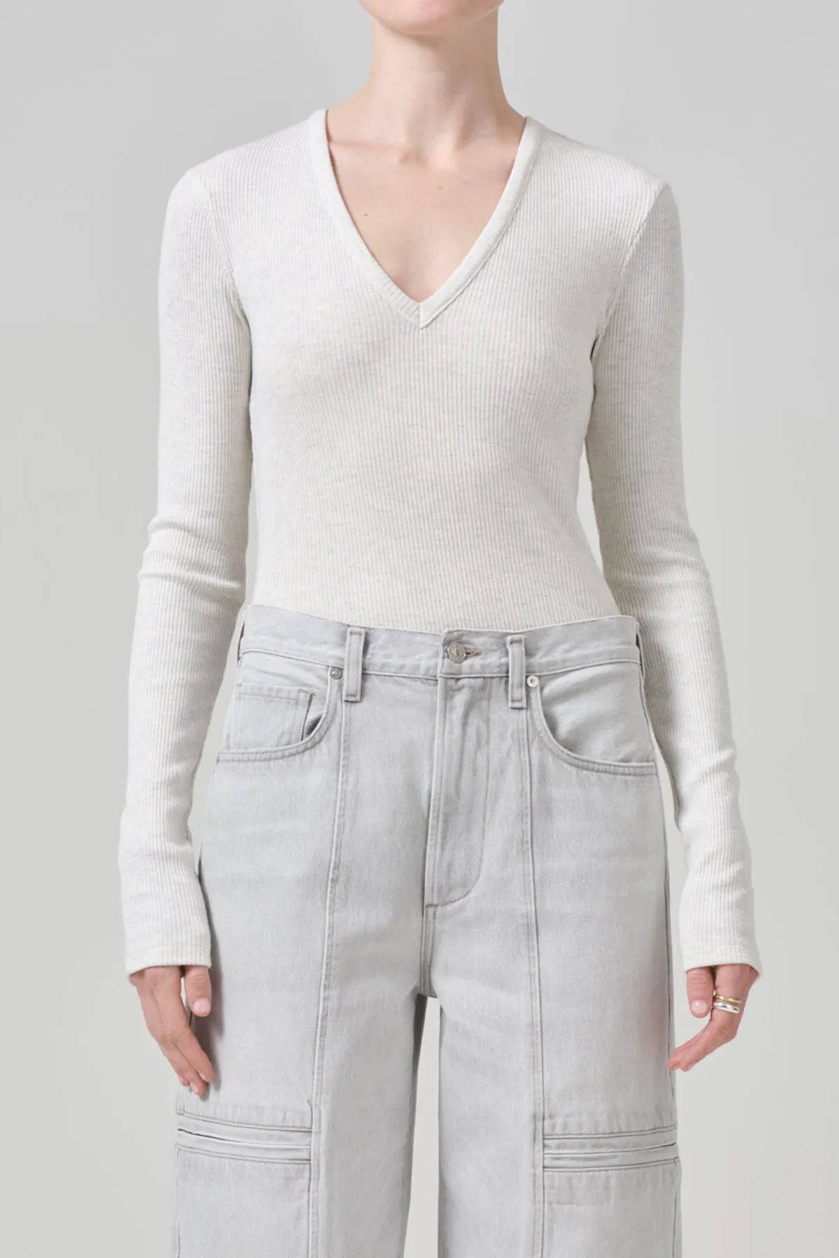 Emma V-Neck in Pashmina