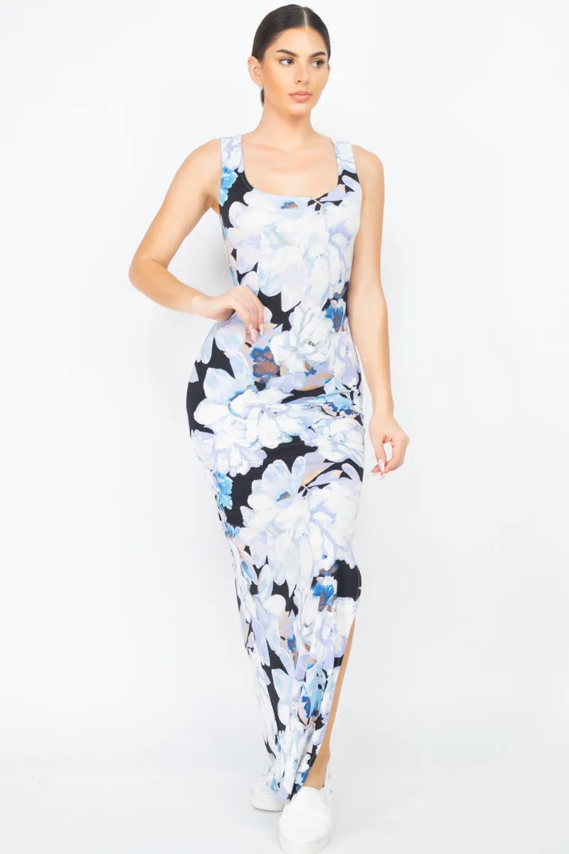 Floral Silted Maxi Dress