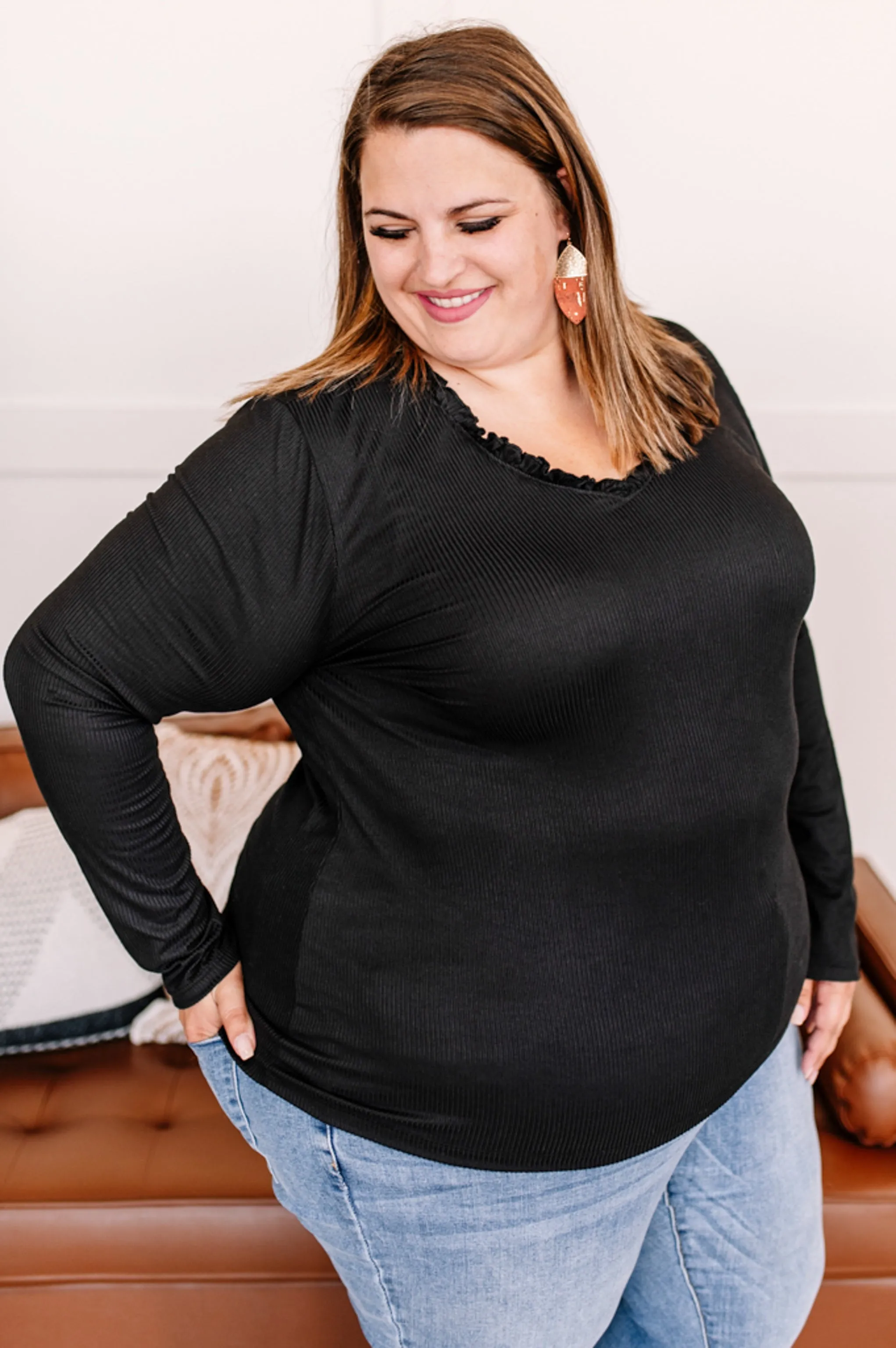 Frilled To Bits Ruffle Neck Top