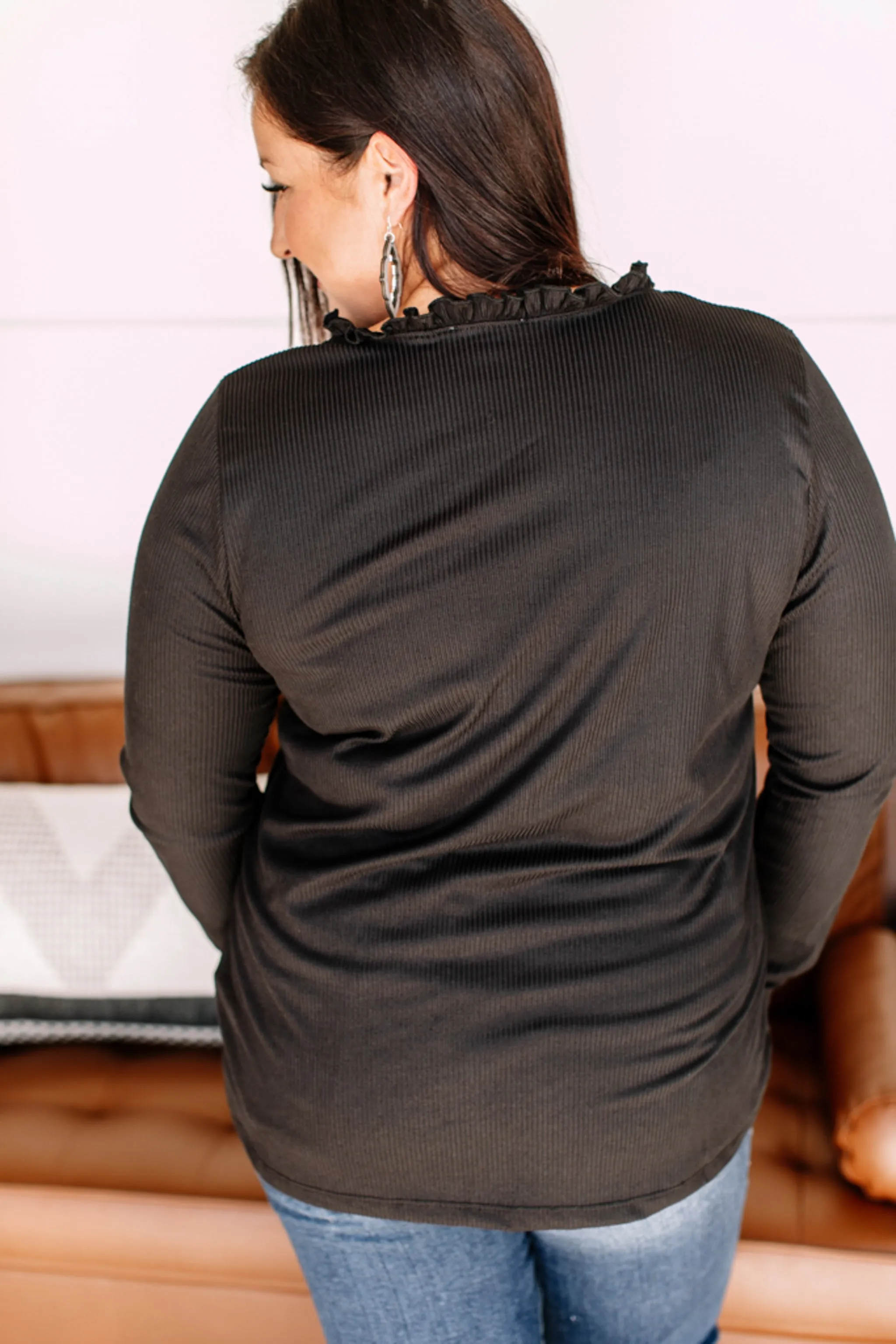 Frilled To Bits Ruffle Neck Top