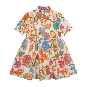 Girls Cream Dress