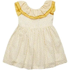 Girls Yellow Spot Dress