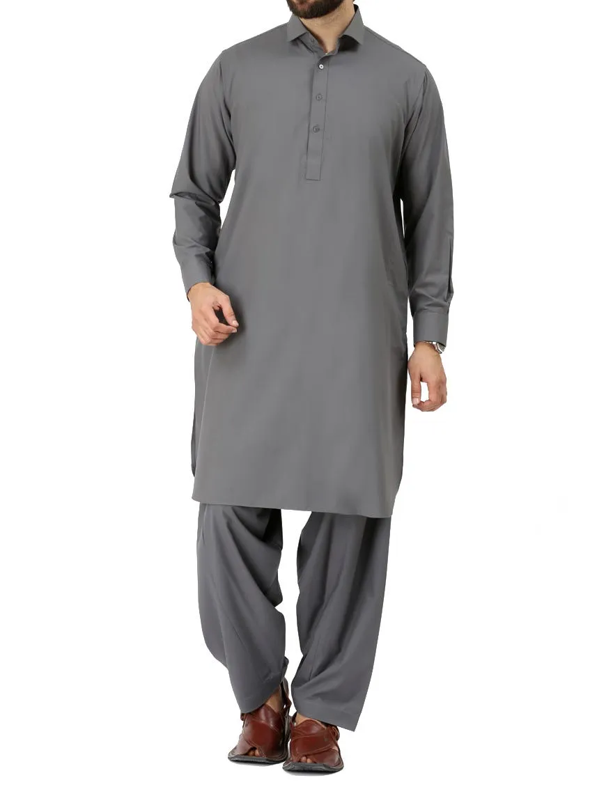 Gray Shalwar Kameez for Men #K0006