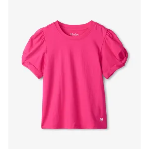 Hatley Fuchsia Twisted Sleeve Top