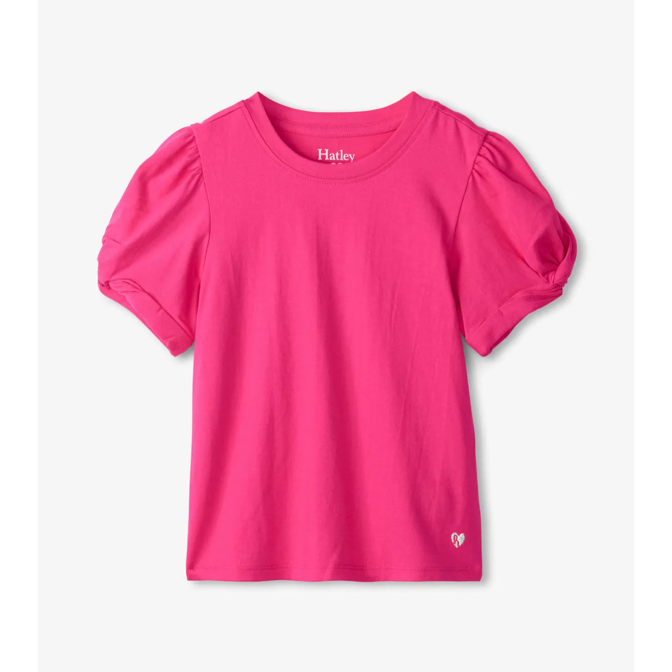 Hatley Fuchsia Twisted Sleeve Top