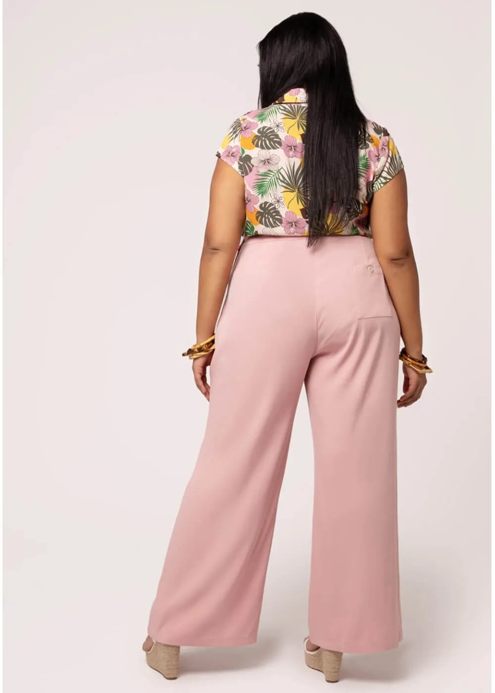 Hell Bunny Giselle 40's Trousers Pink