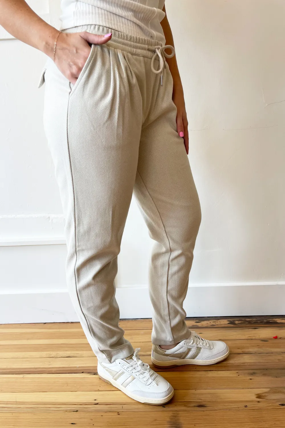 Herringbone Jogger Pants