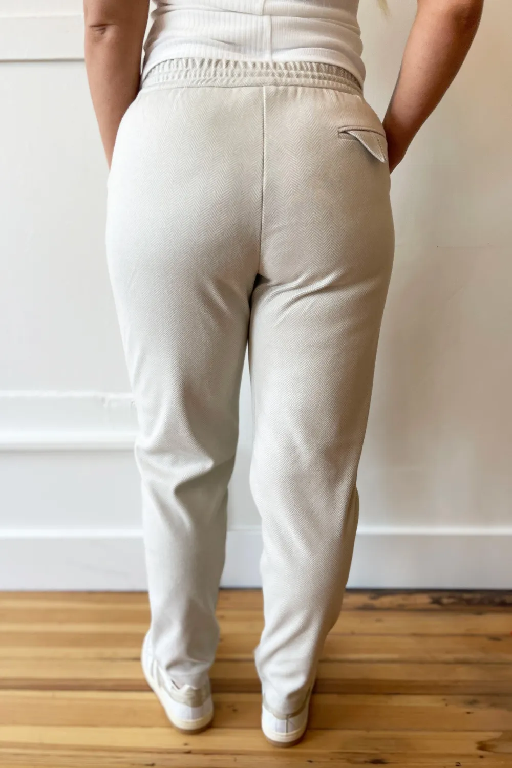 Herringbone Jogger Pants