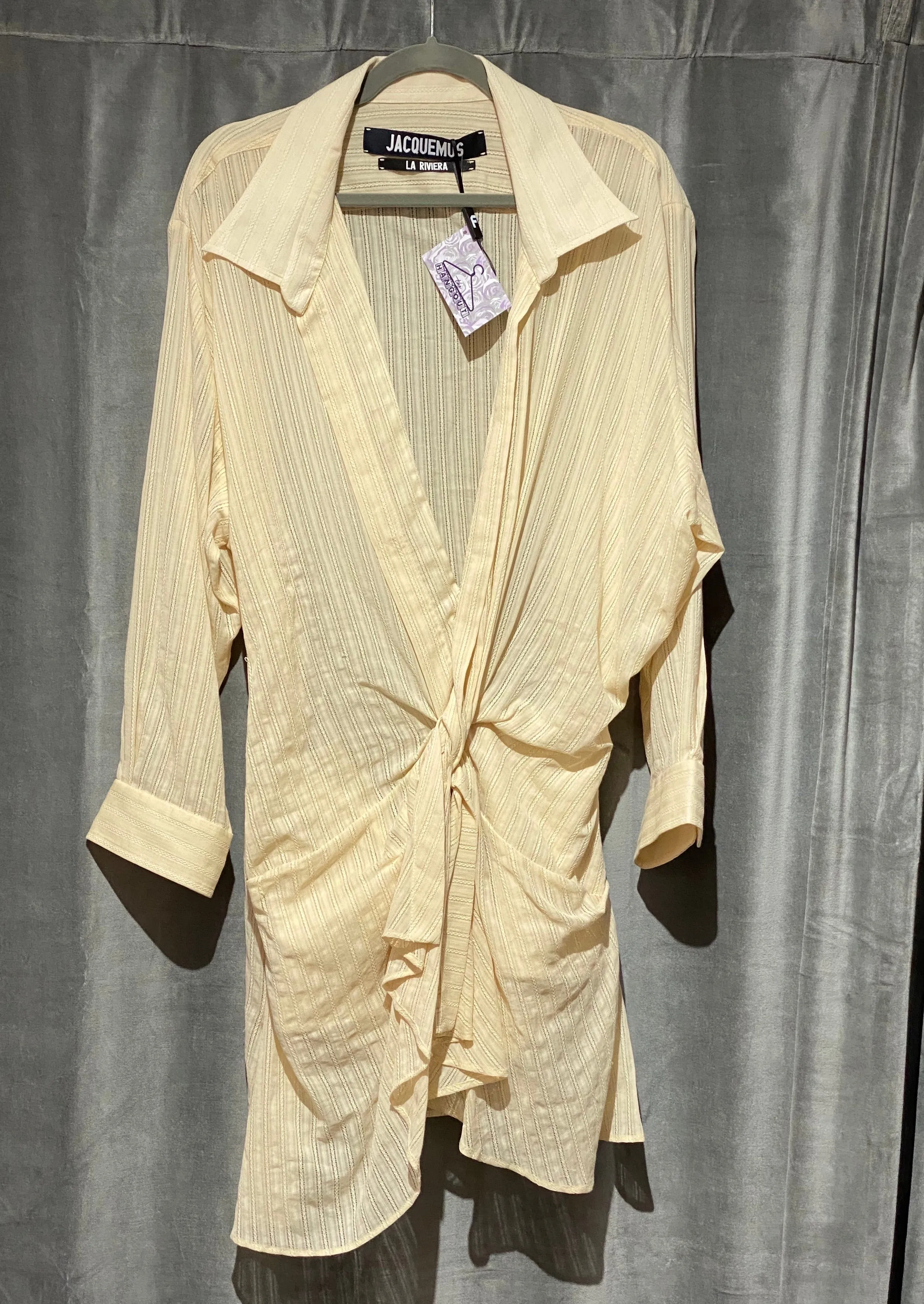 Jacquemus La Riviera Cotton Long Sleeve Dress