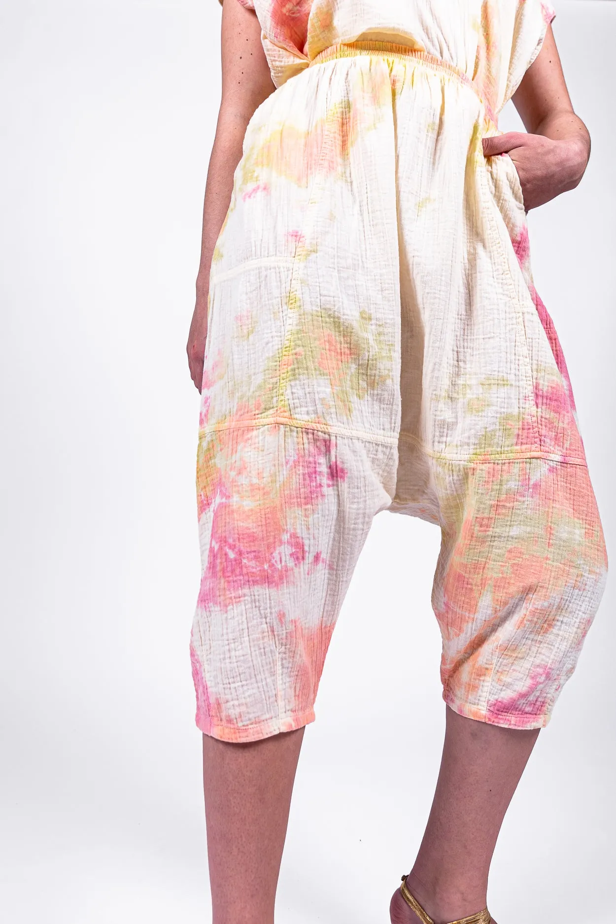 Kiko pants in citrus tie dye