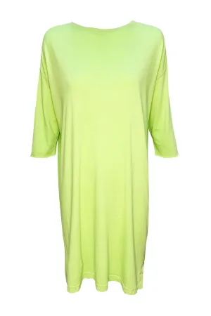 Lime Green Jersey Cocoon Dress