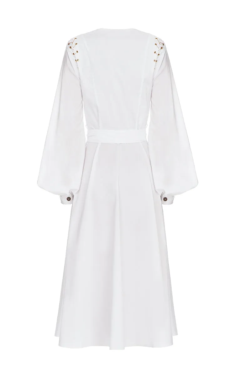 Long Sleeve Cotton Dress