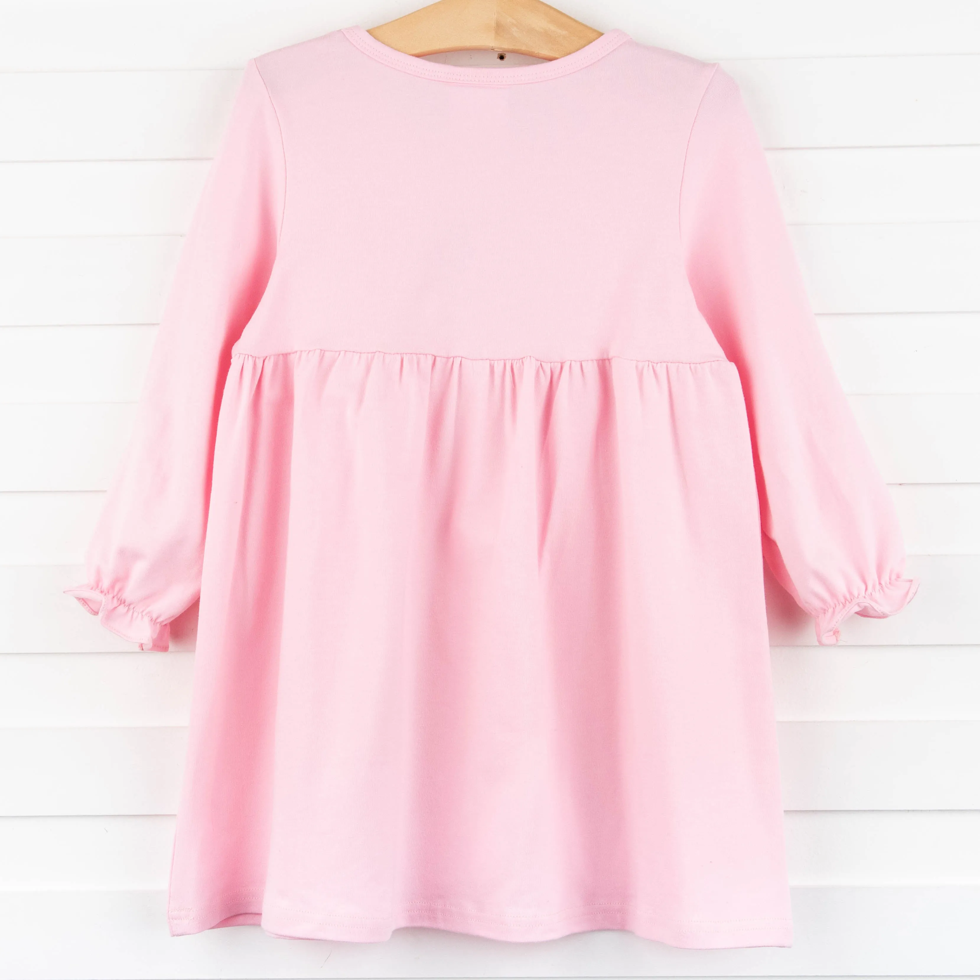 Lucky Pup Applique Dress, Pink