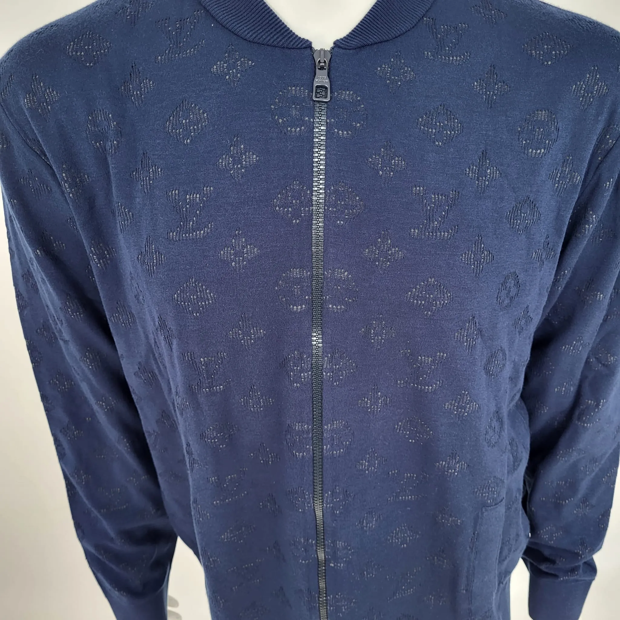 LVSE Drop Needle Monogram Bomber Jacket