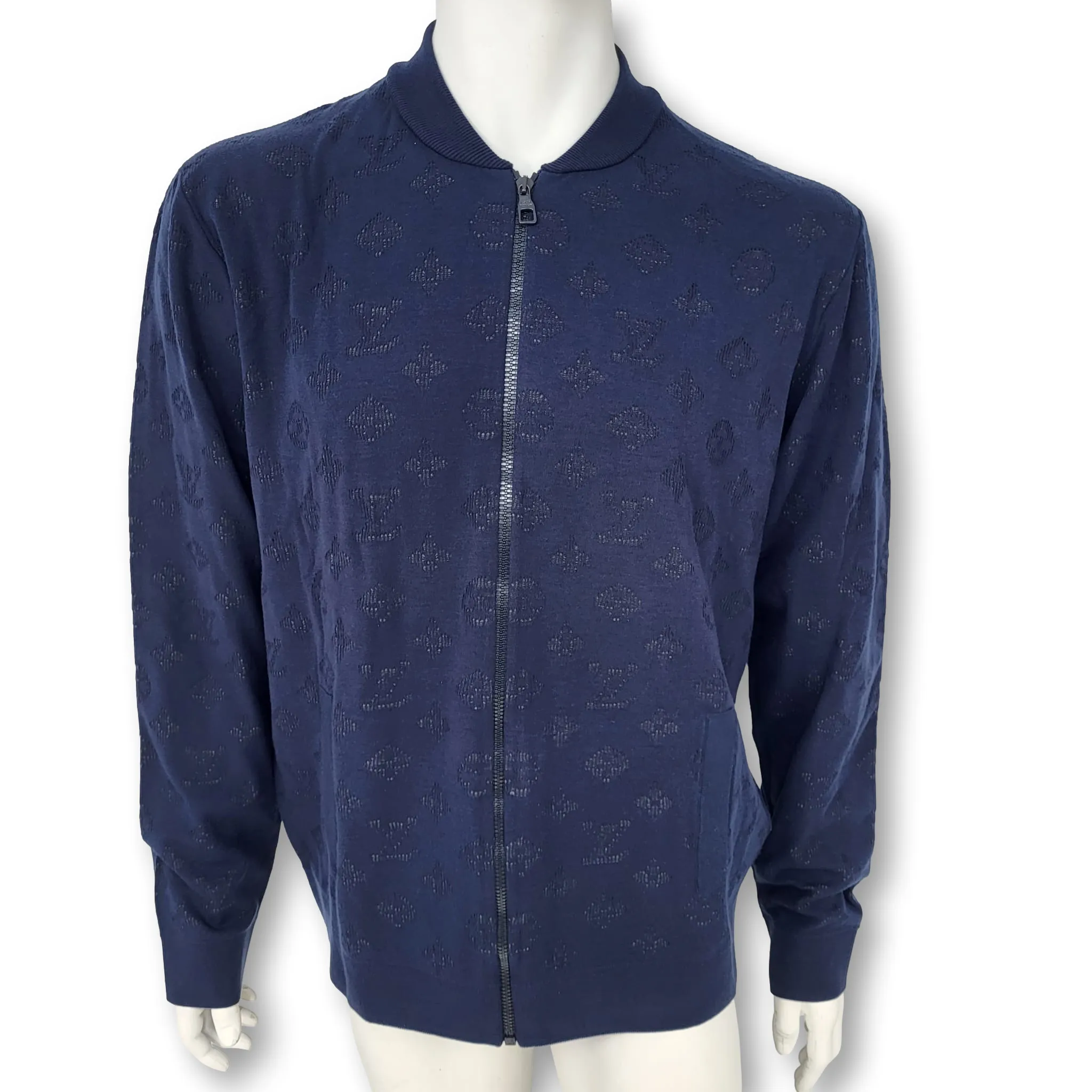 LVSE Drop Needle Monogram Bomber Jacket