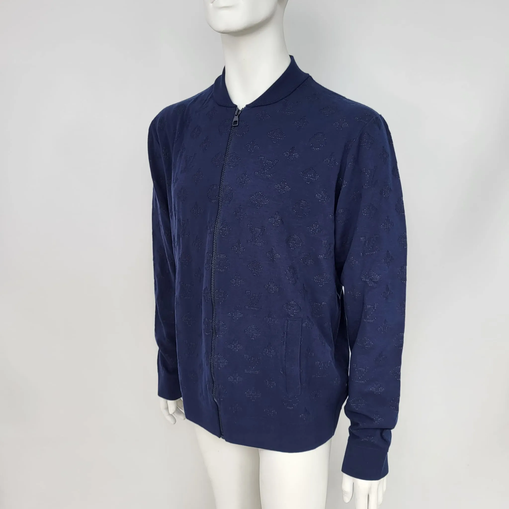 LVSE Drop Needle Monogram Bomber Jacket